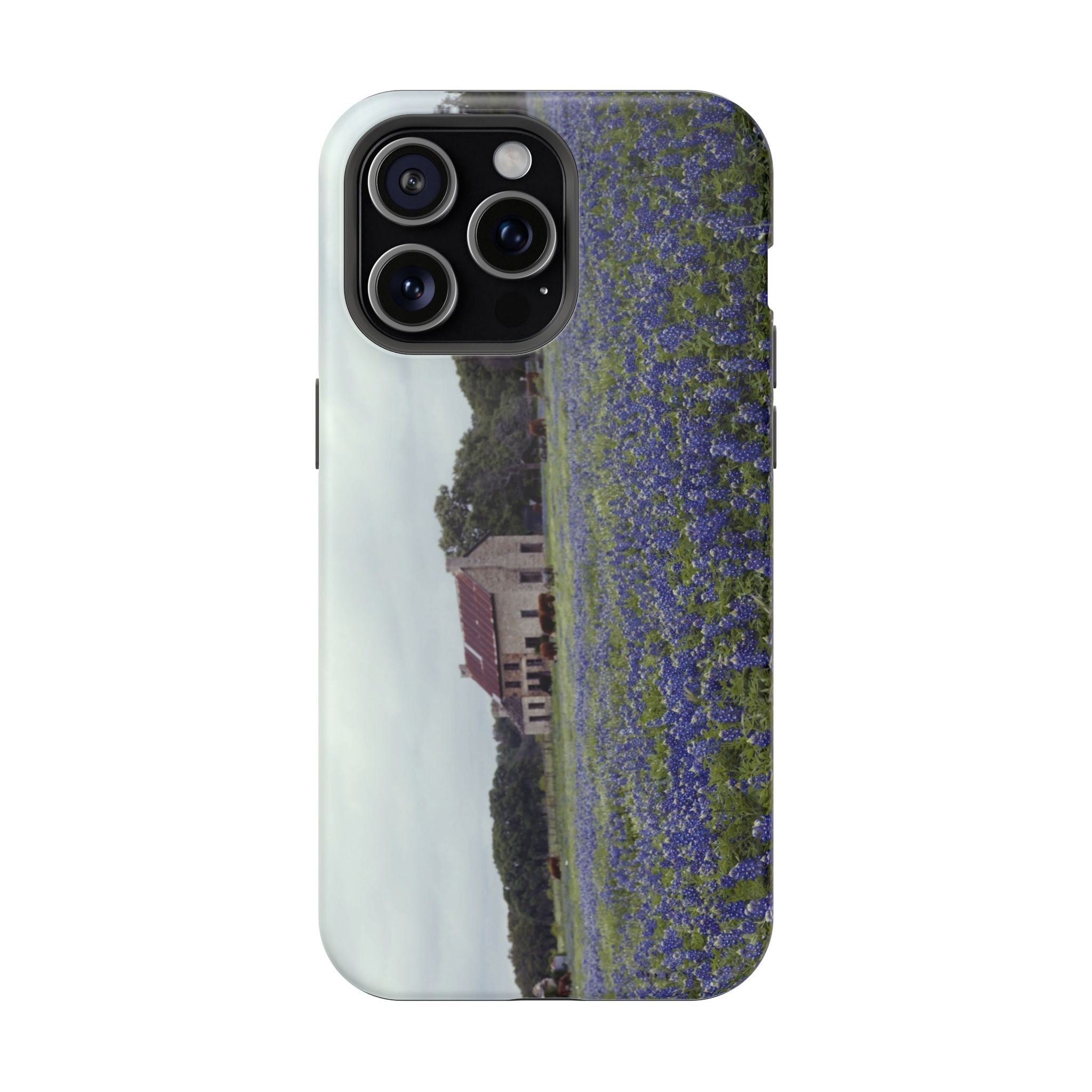 Iphone MagSafe Case - Marble Falls Bluebonnet House - My Blu Horizon