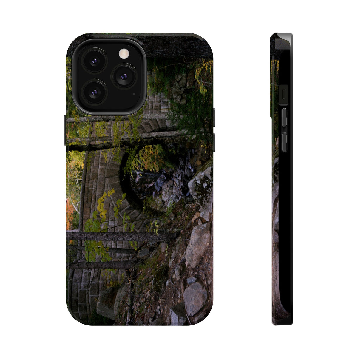 iPhone MagSafe Case | Waterfall Bridge Summer | Acadia National Park | My Blu Horizon