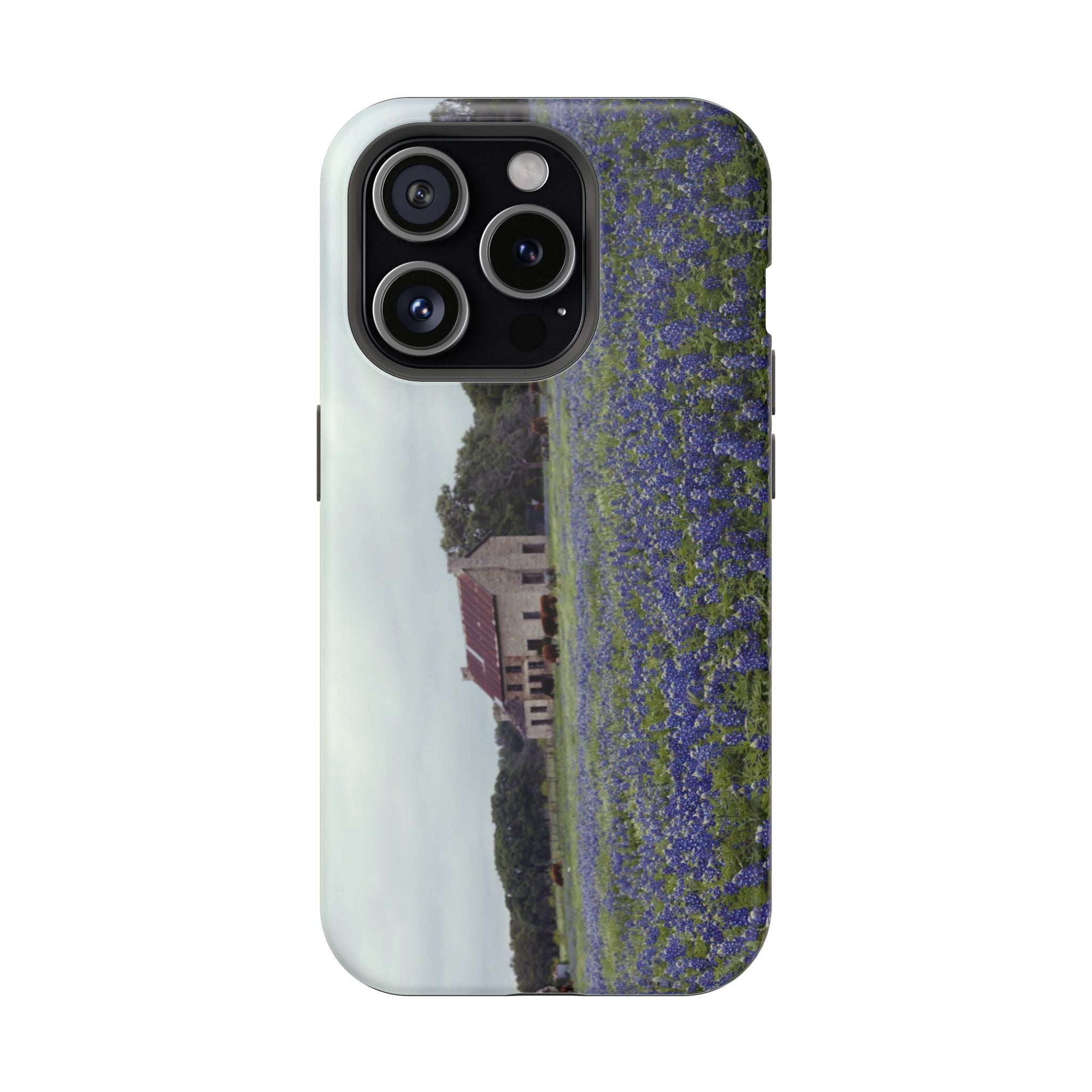 Iphone MagSafe Case - Marble Falls Bluebonnet House - My Blu Horizon