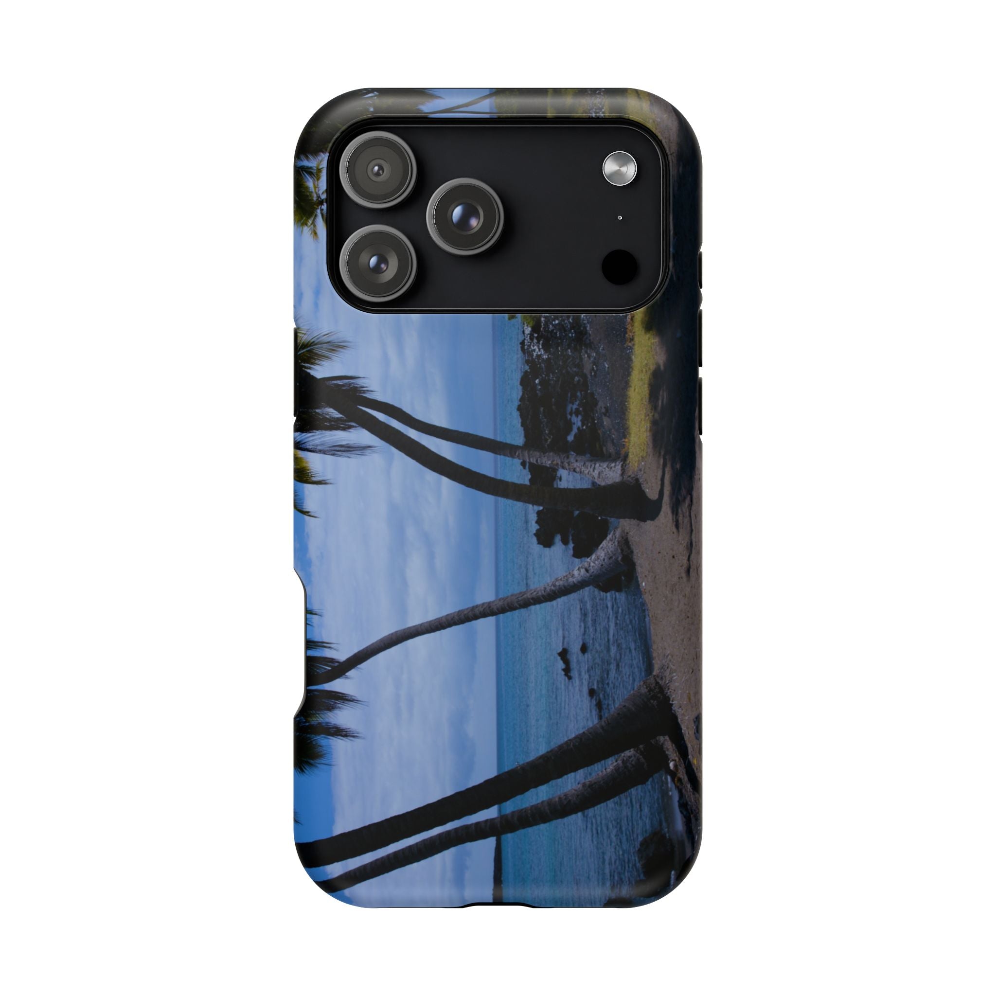 Iphone MagSafe Case - Hawaiian Beach and Palm Trees - My Blu Horizon