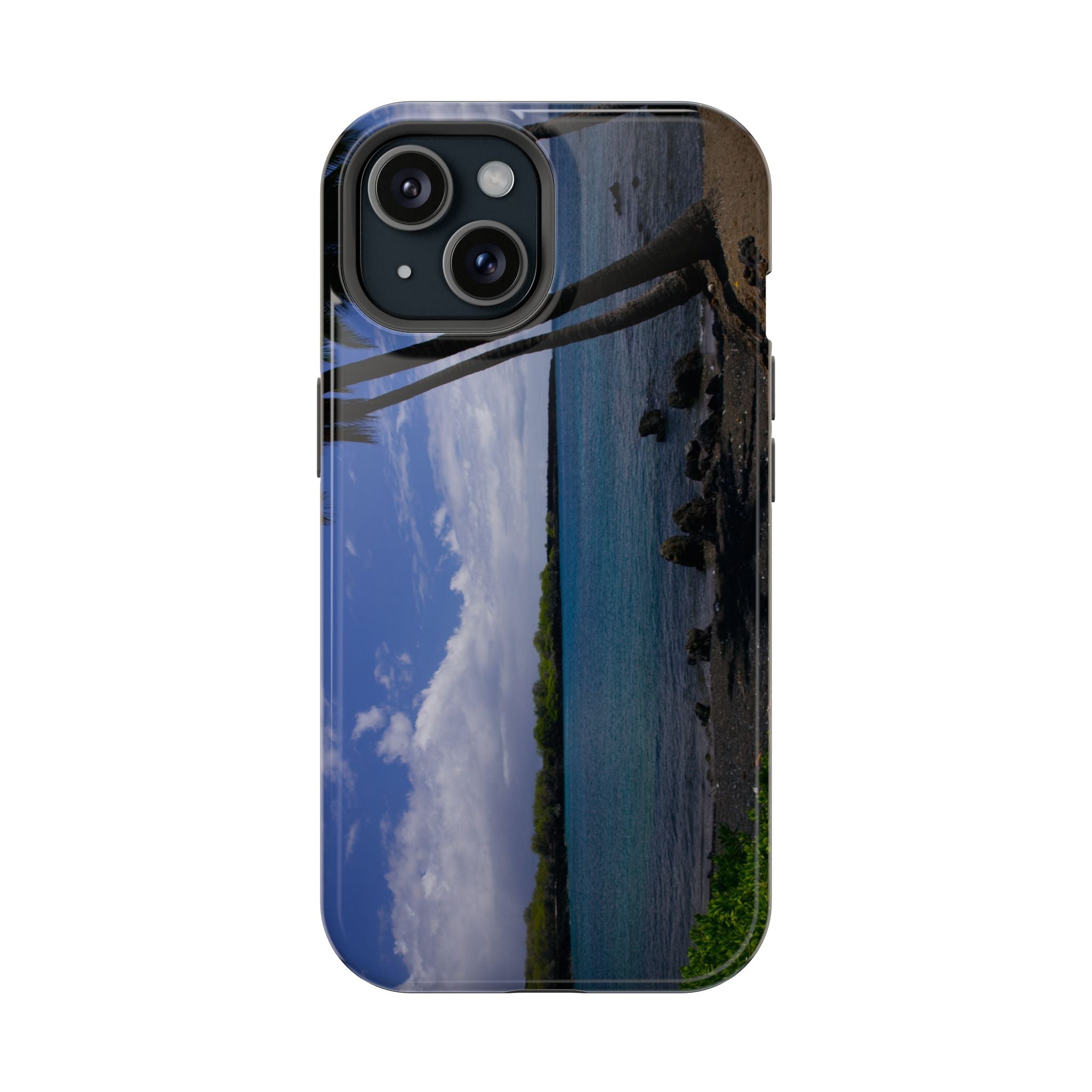 iPhone MagSafe Case | Big Island Black Sand and Blue Ocean | Hawaii | My Blu Horizon