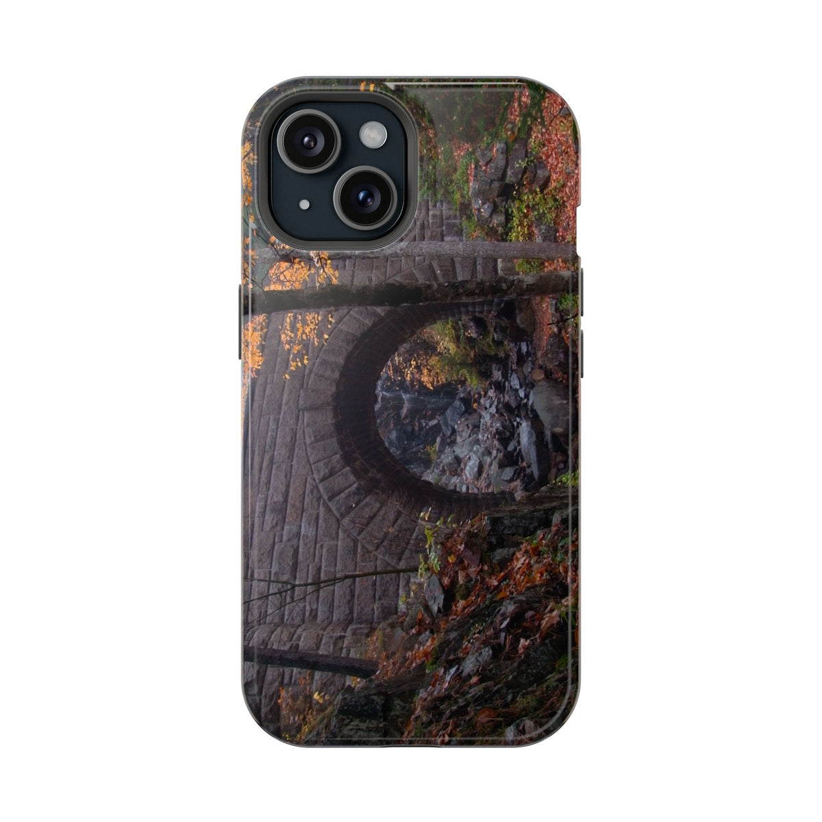 Phone Case  | Waterfall Bridge Fall | Acadia National Park | My Blu Horizon