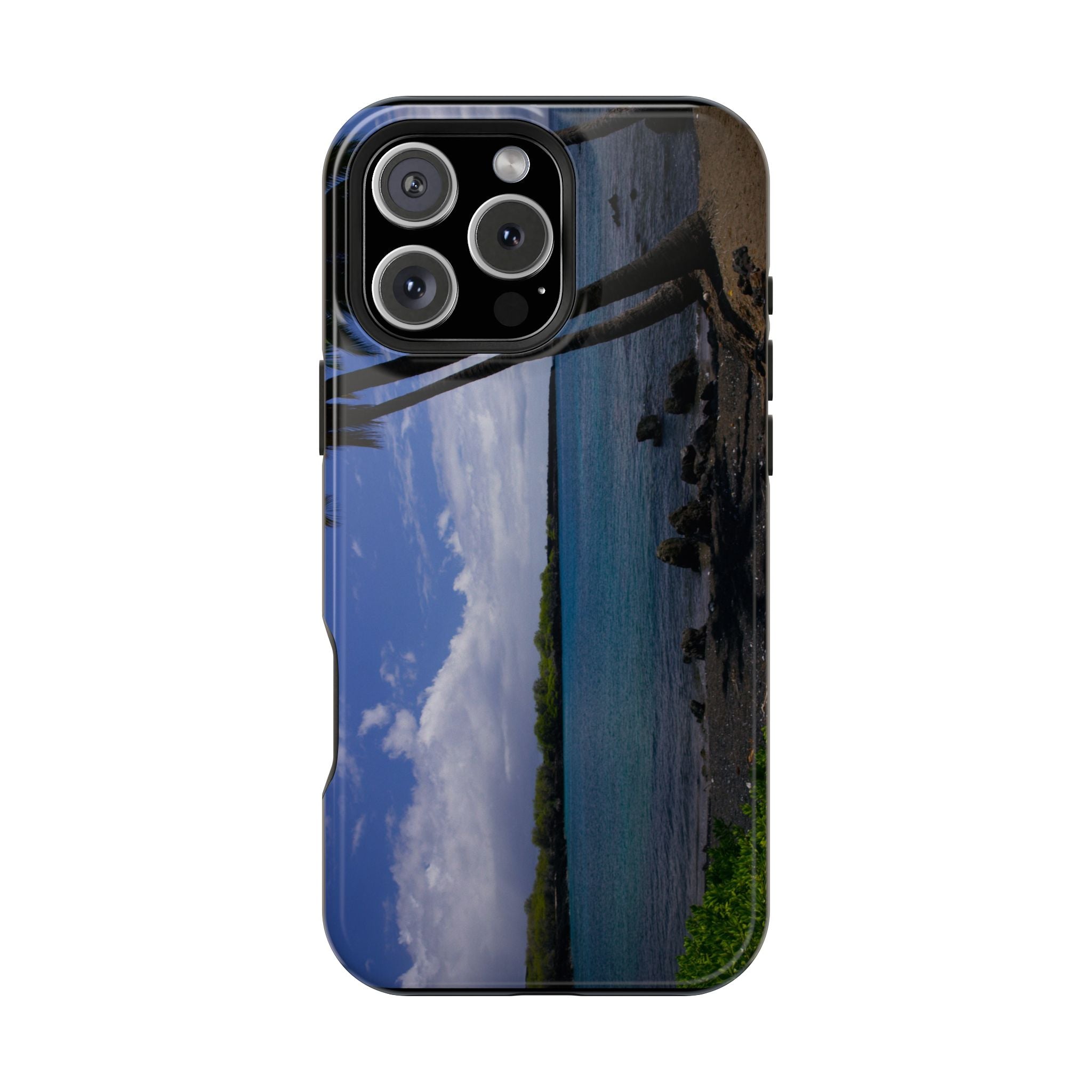 iPhone MagSafe Case | Big Island Black Sand and Blue Ocean | Hawaii | My Blu Horizon