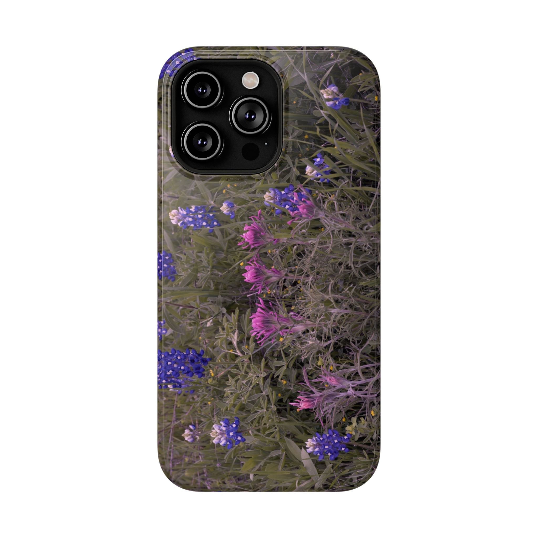 Phone Case - Texas Icons, Bluebonnets and Paintbrushes - My Blu Horizon