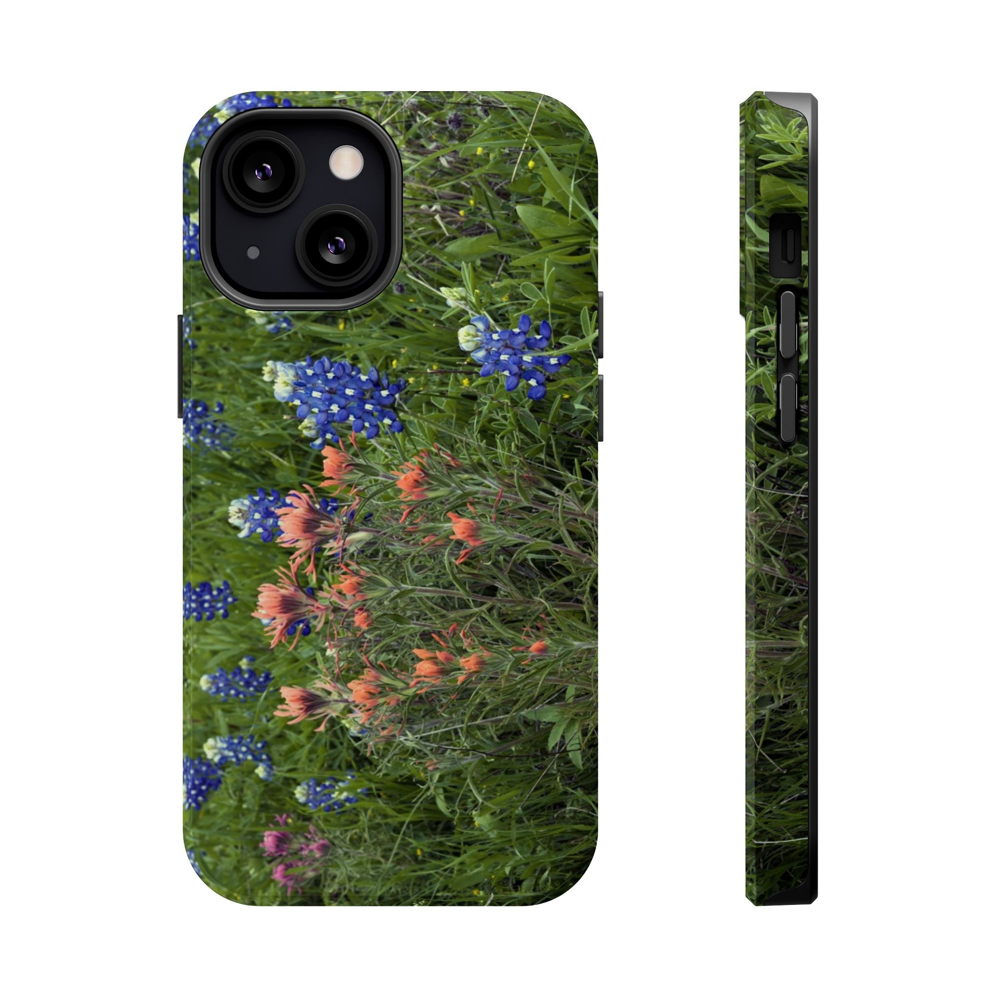 Iphone MagSafe Case - Bluebonnets and Indian Paintbrushes - My Blu Horizon