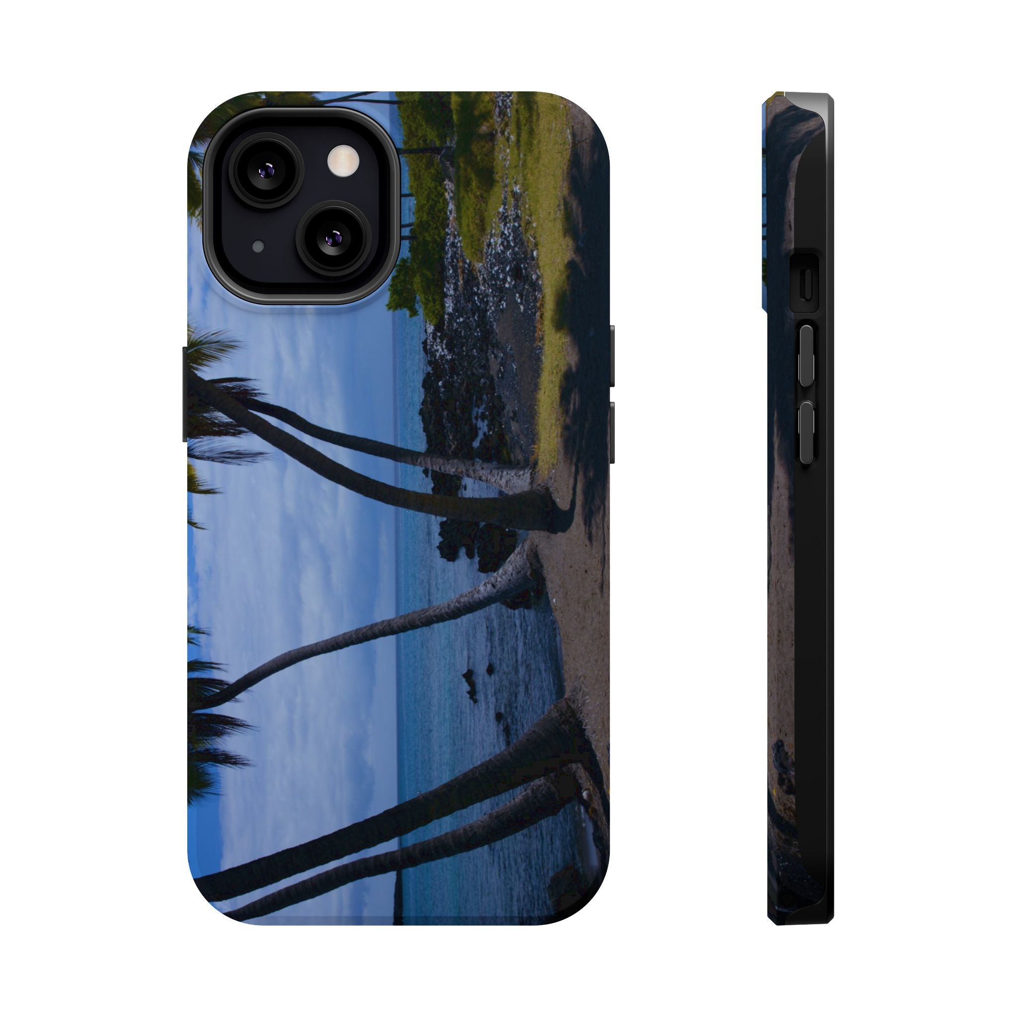 Iphone MagSafe Case - Hawaiian Beach and Palm Trees - My Blu Horizon