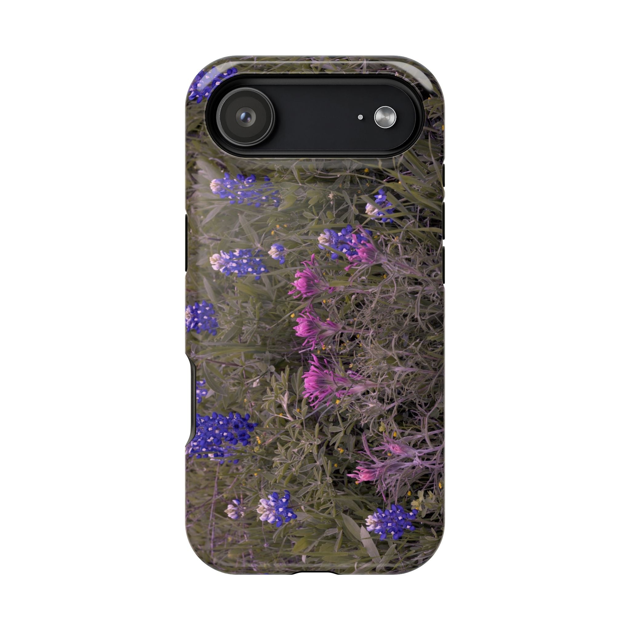 Iphone MagSafe Case -Texas Icons Bluebonnets and Paintbrushes - My Blu Horizon