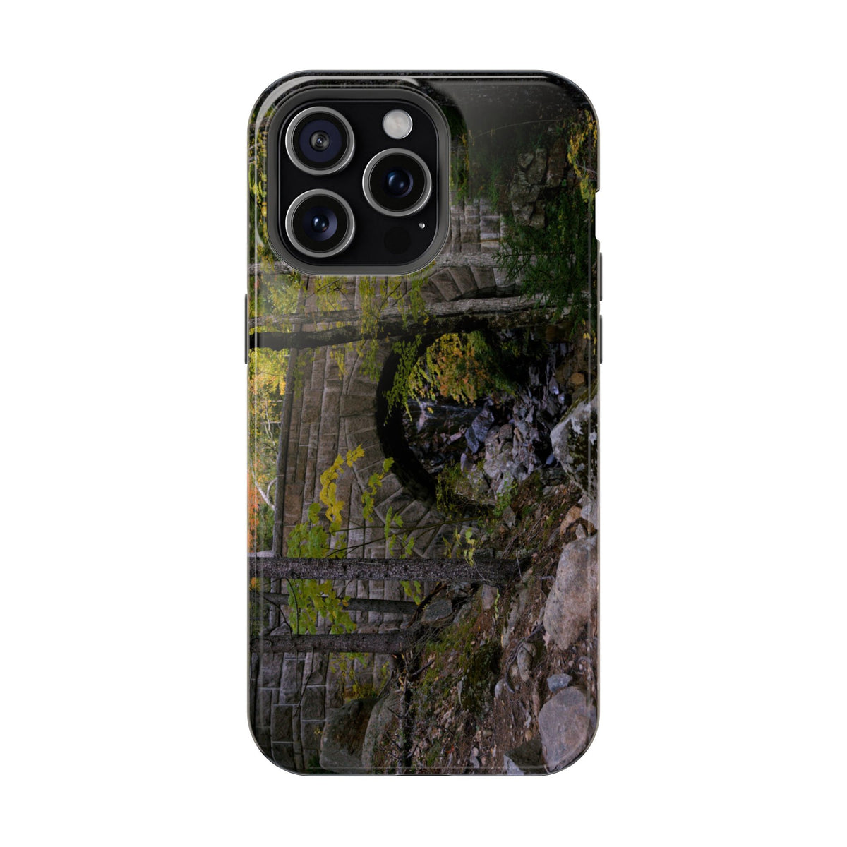 Phone Case | Waterfall Bridge Summer | Acadia National Park | My Blu Horizon