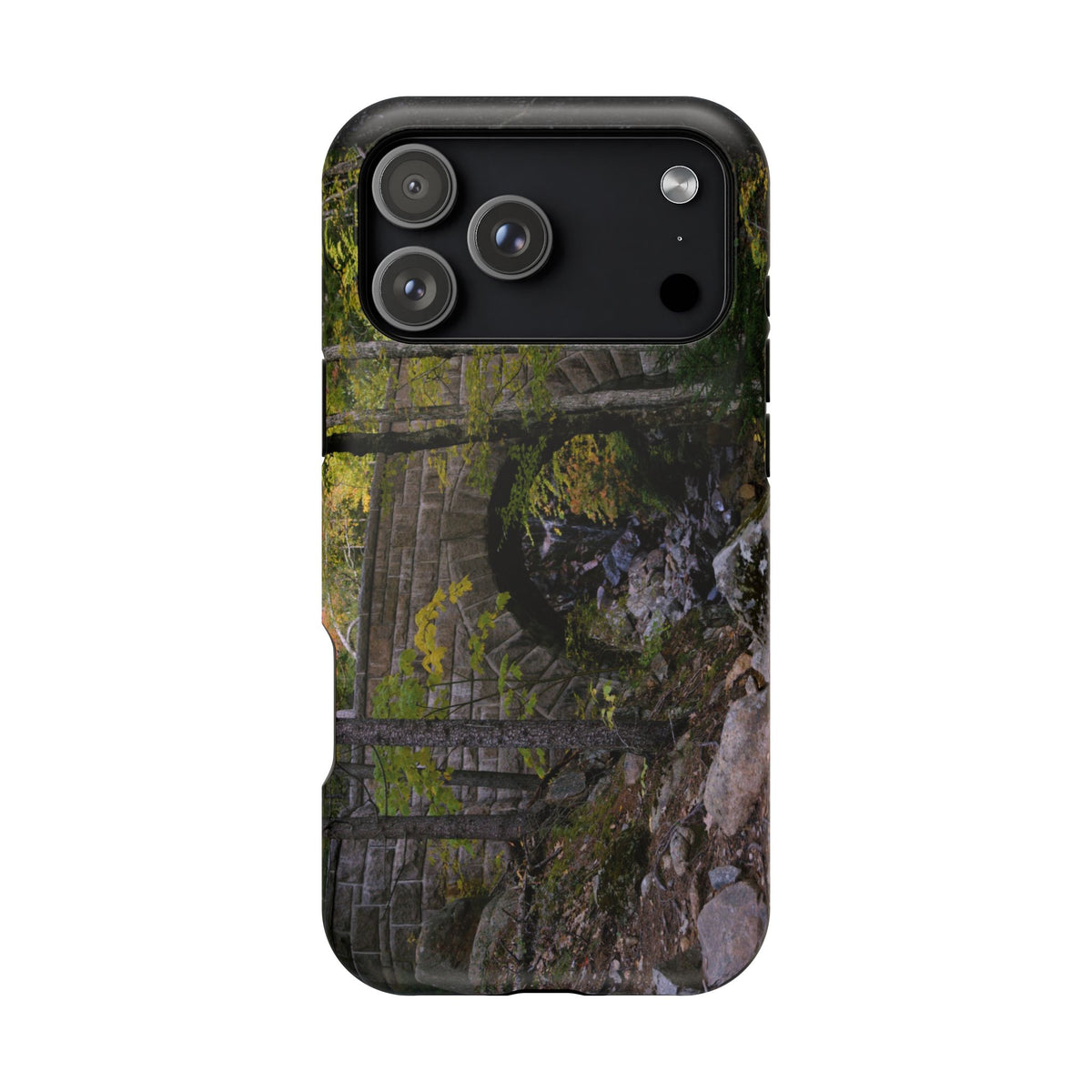 Phone Case | Waterfall Bridge Summer | Acadia National Park | My Blu Horizon