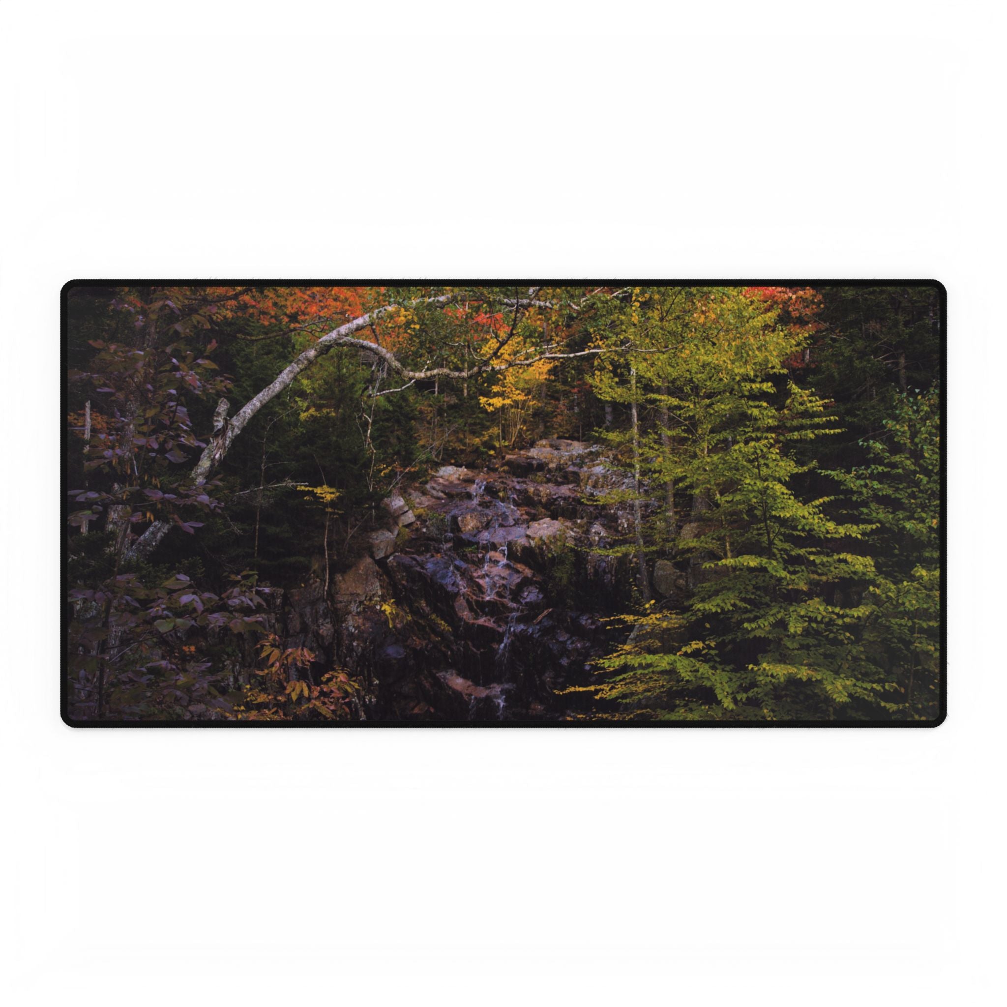 Mouse Pad or Desk Mat | Hadlock Falls  | Acadia National Park | My Blu Horizon