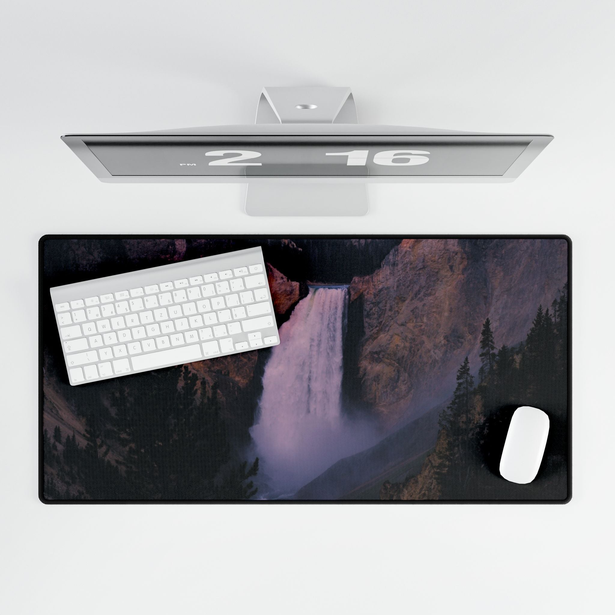 Premium Mouse Pads and Desk Mats - Lower Falls, Yellowstone - My Blu Horizon