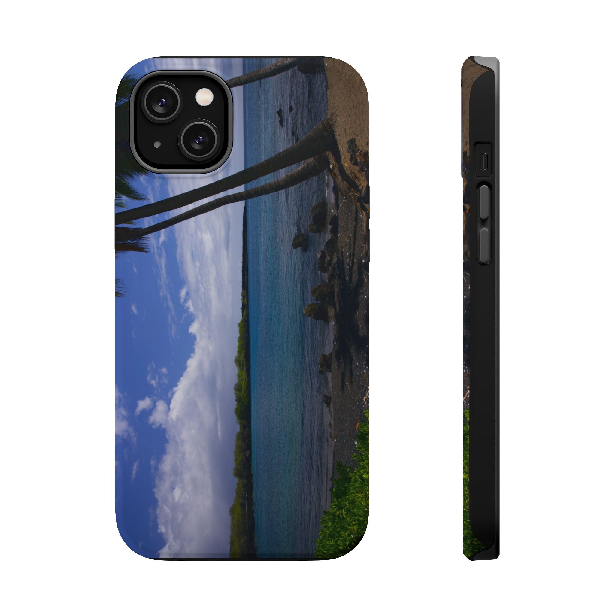 iPhone MagSafe Case | Big Island Black Sand and Blue Ocean | Hawaii | My Blu Horizon