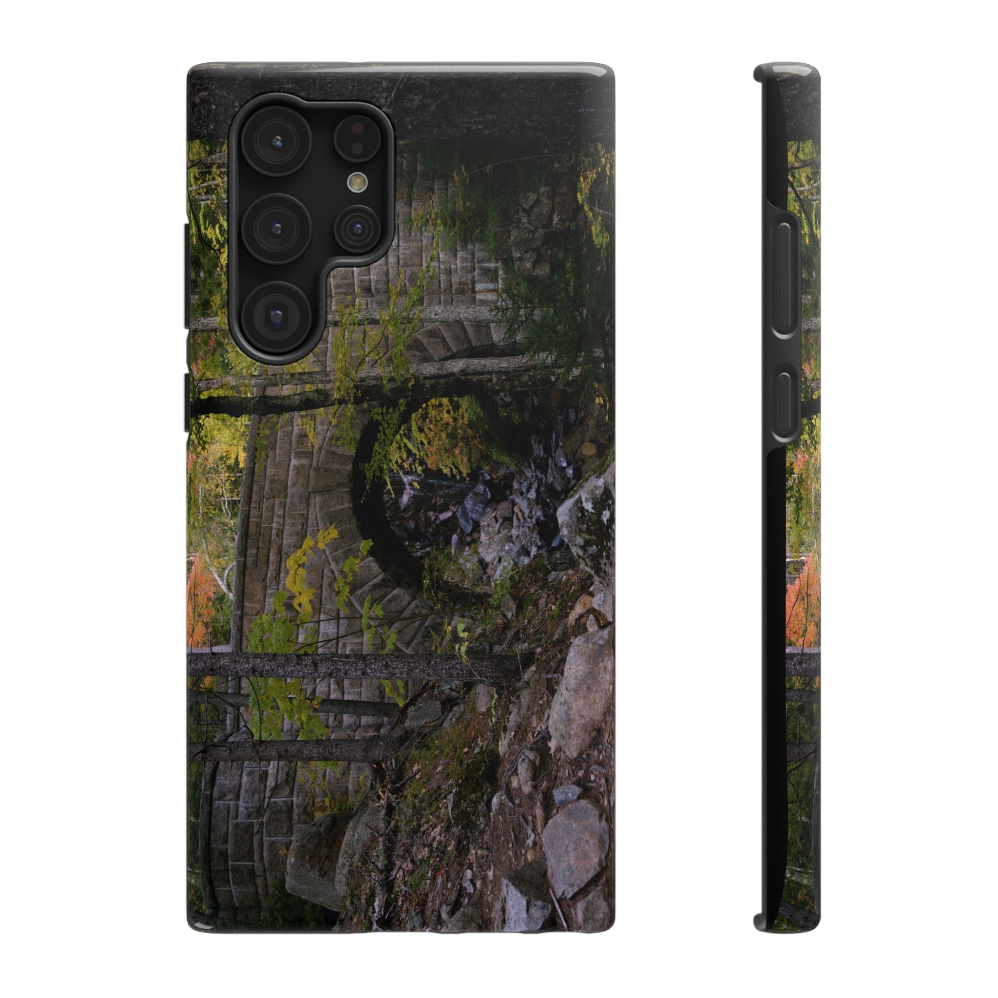 Phone Case | Waterfall Bridge Summer | Acadia National Park | My Blu Horizon