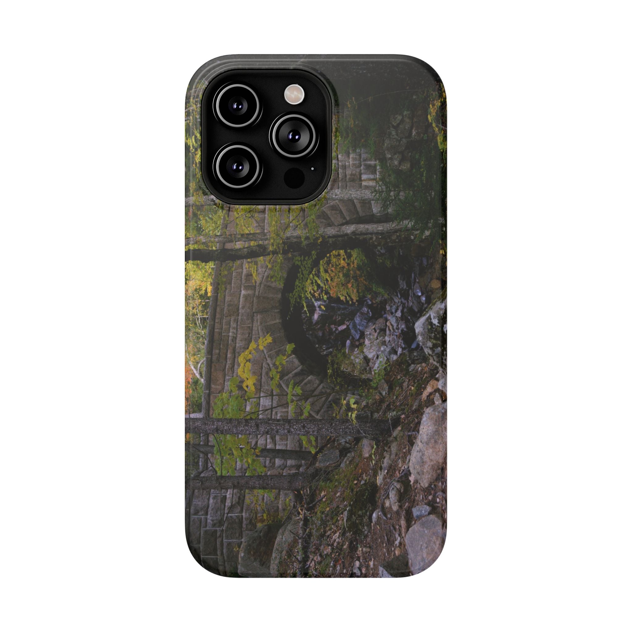 Phone Case | Waterfall Bridge Summer | Acadia National Park | My Blu Horizon