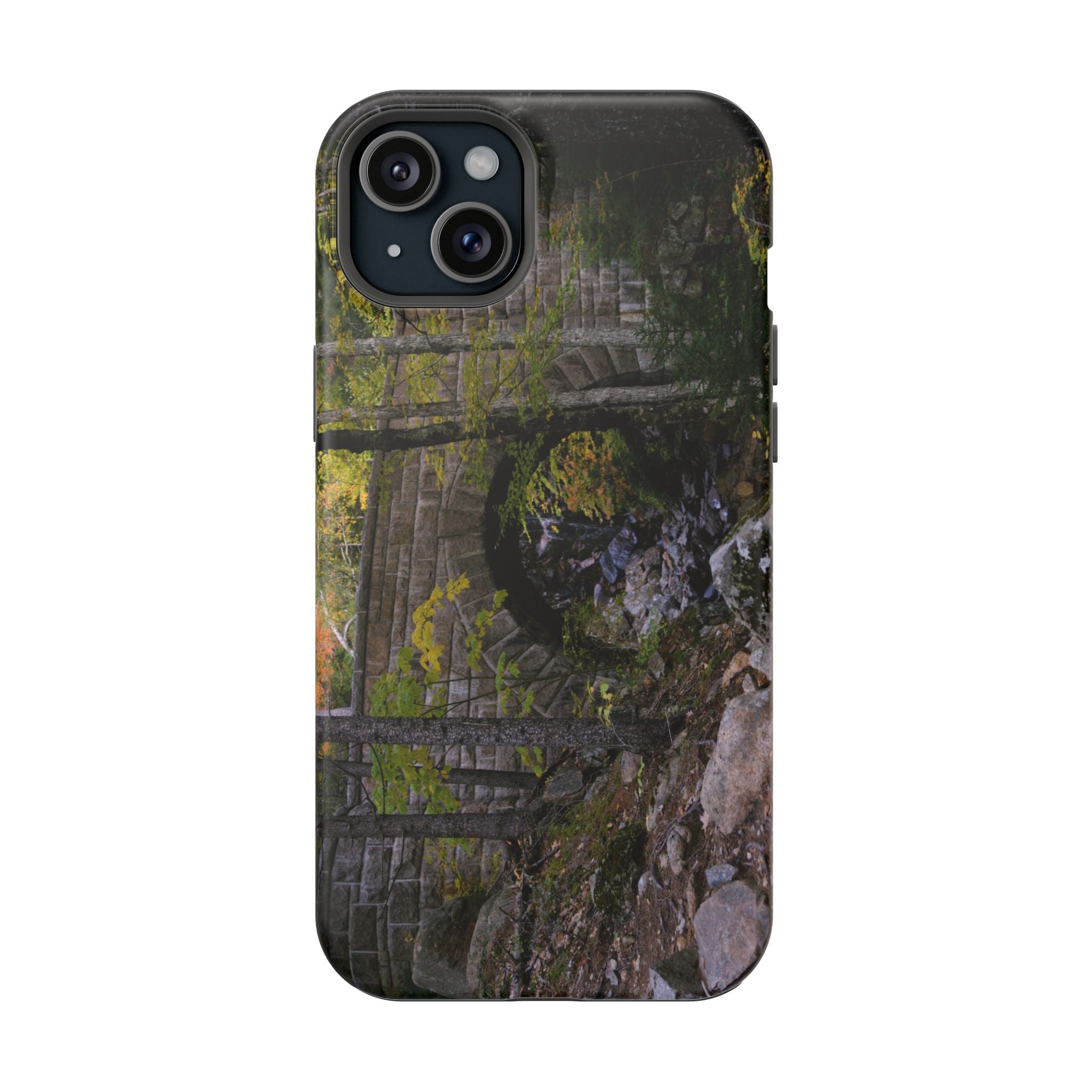 Phone Case | Waterfall Bridge Summer | Acadia National Park | My Blu Horizon