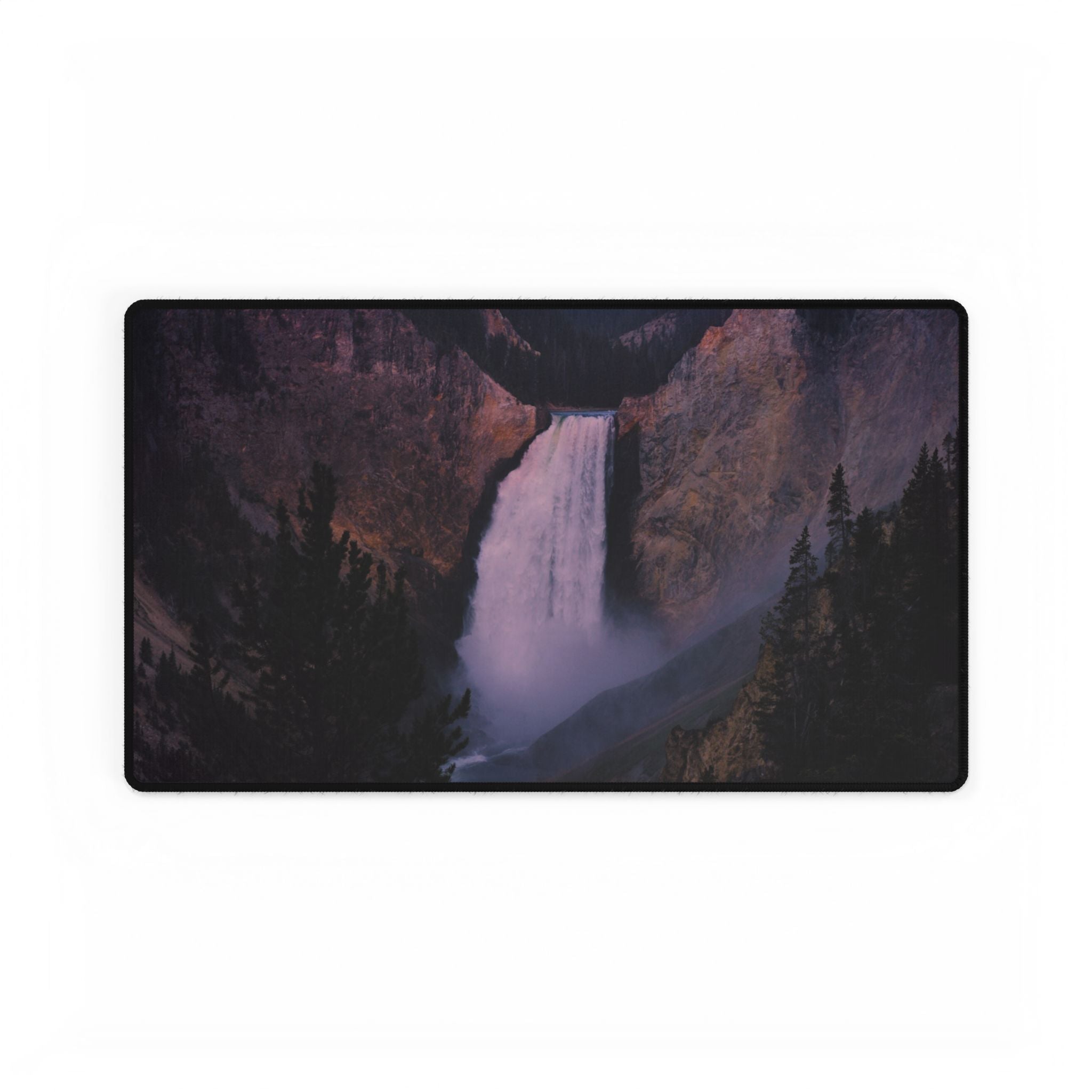 Premium Mouse Pads and Desk Mats - Lower Falls, Yellowstone - My Blu Horizon