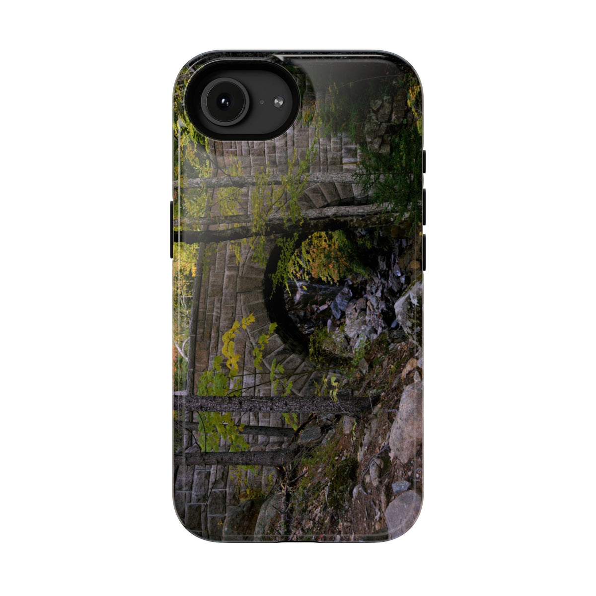 Phone Case | Waterfall Bridge Summer | Acadia National Park | My Blu Horizon