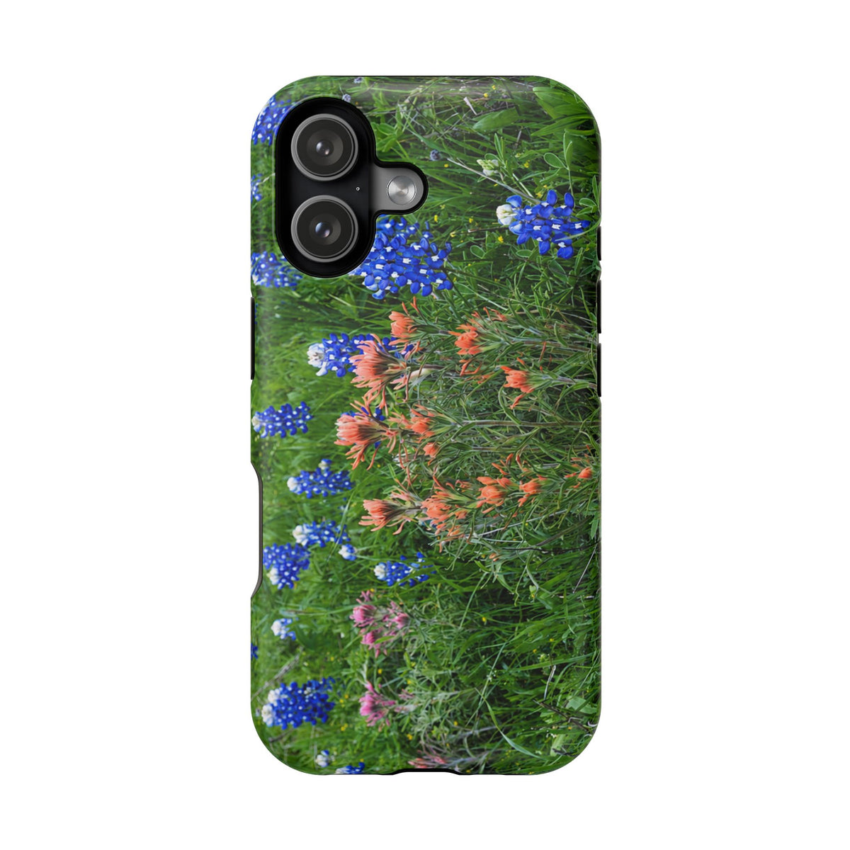 iPhone MagSafe Case | Texas Bluebonnets and Peach Indian Paintbrushes | My Blu Horizon