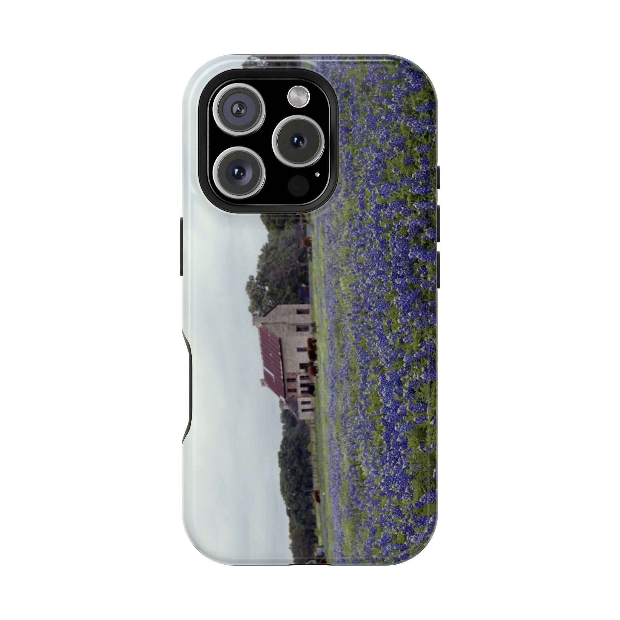 Iphone MagSafe Case - Marble Falls Bluebonnet House - My Blu Horizon