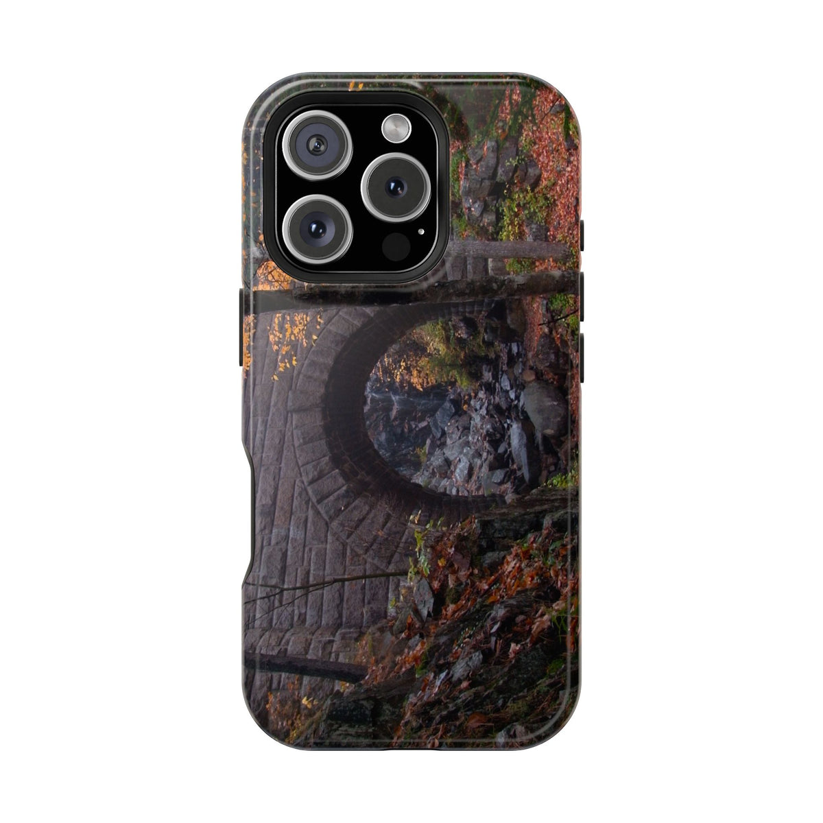iPhone MagSafe Case | Waterfall Bridge Fall | Acadia National Park | My Blu Horizon