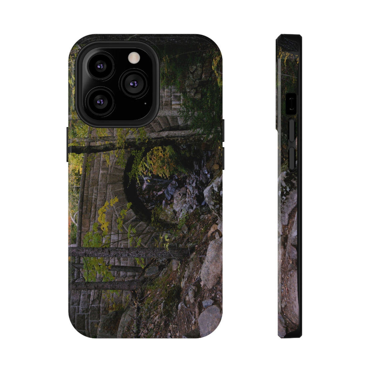 Phone Case | Waterfall Bridge Summer | Acadia National Park | My Blu Horizon