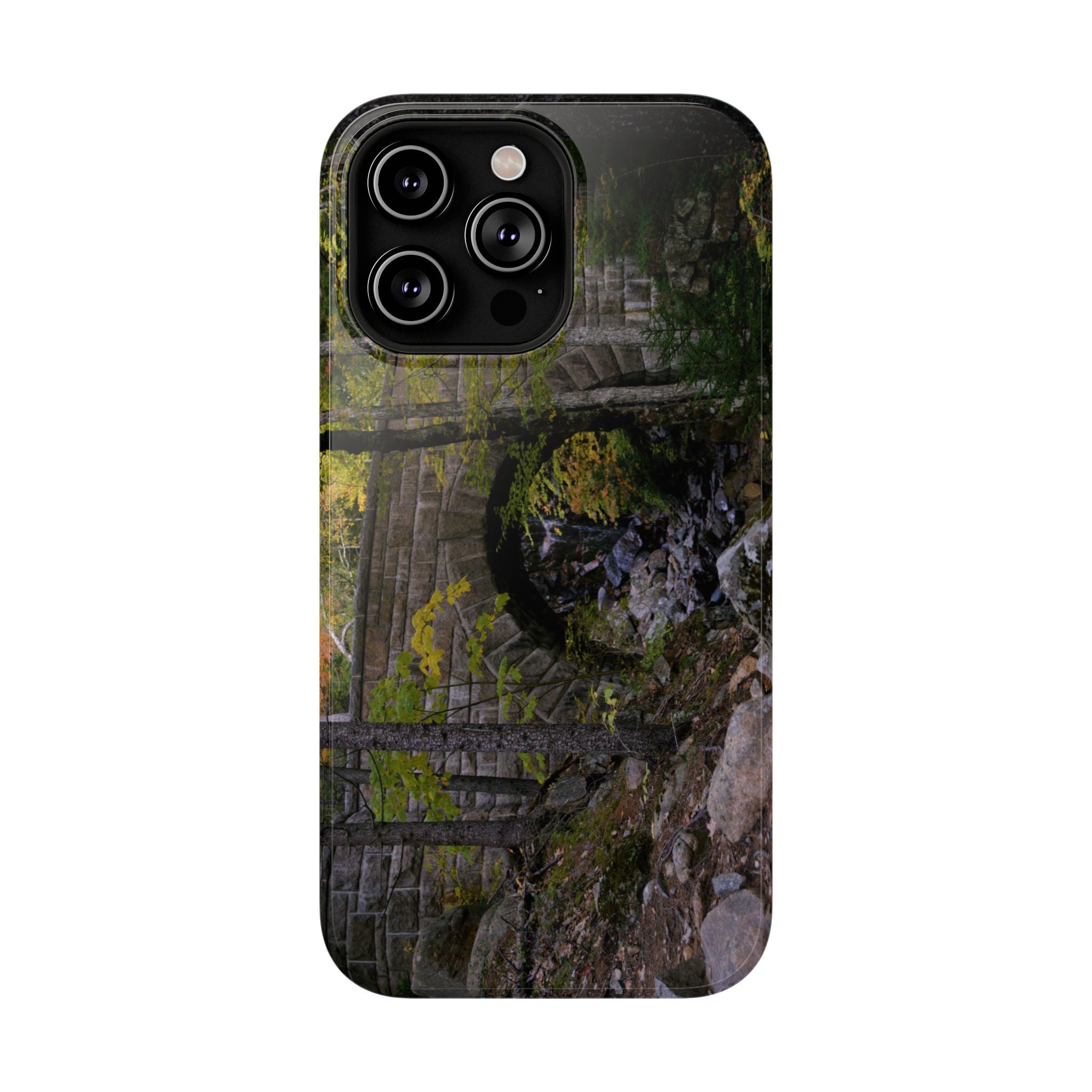 Phone Case | Waterfall Bridge Summer | Acadia National Park | My Blu Horizon