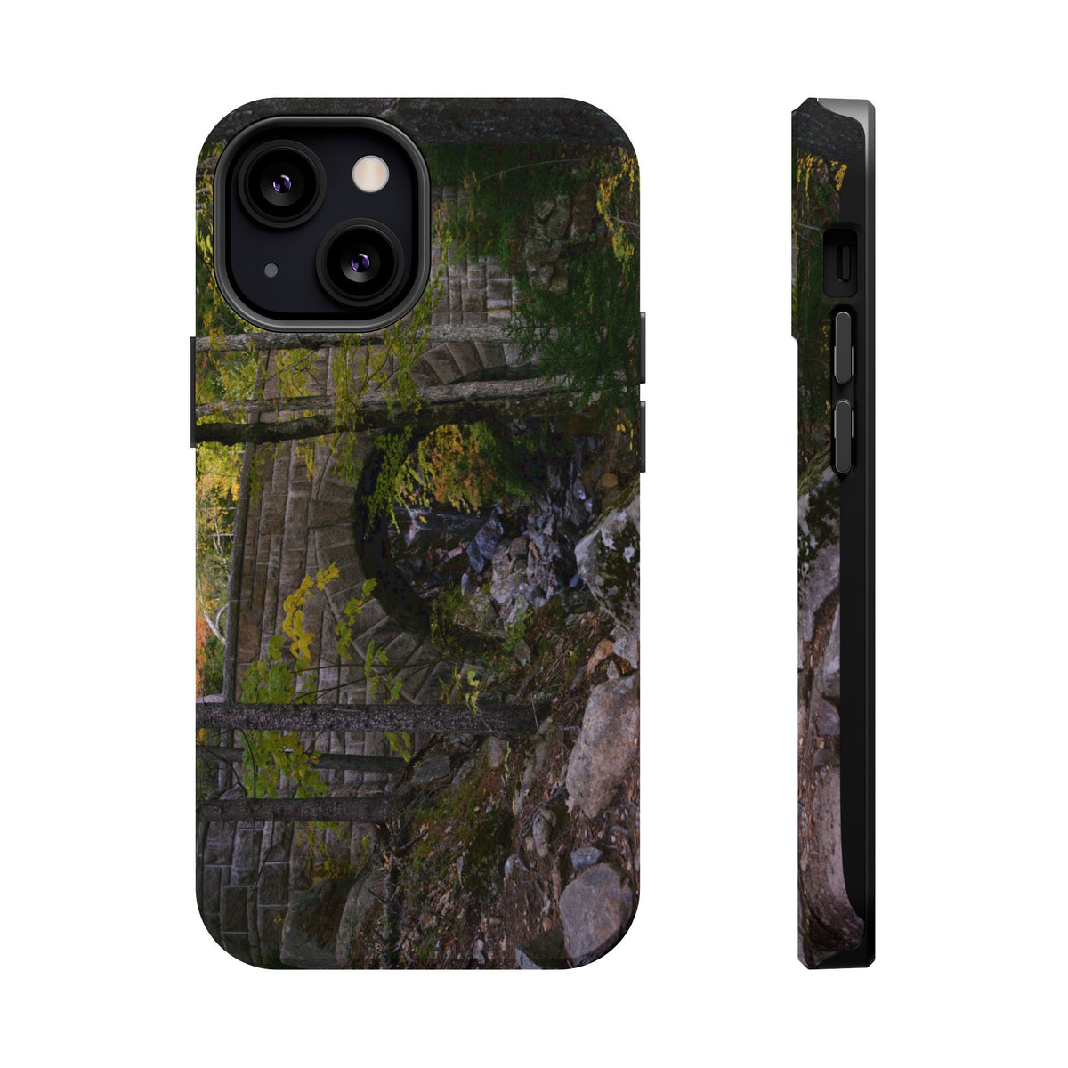 iPhone MagSafe Case | Waterfall Bridge Summer | Acadia National Park | My Blu Horizon