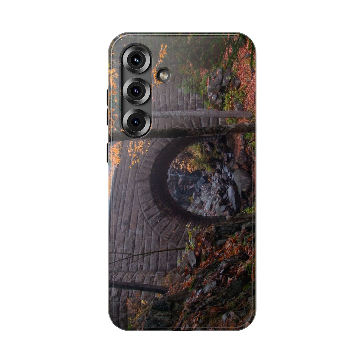Phone Case  | Waterfall Bridge Fall | Acadia National Park | My Blu Horizon