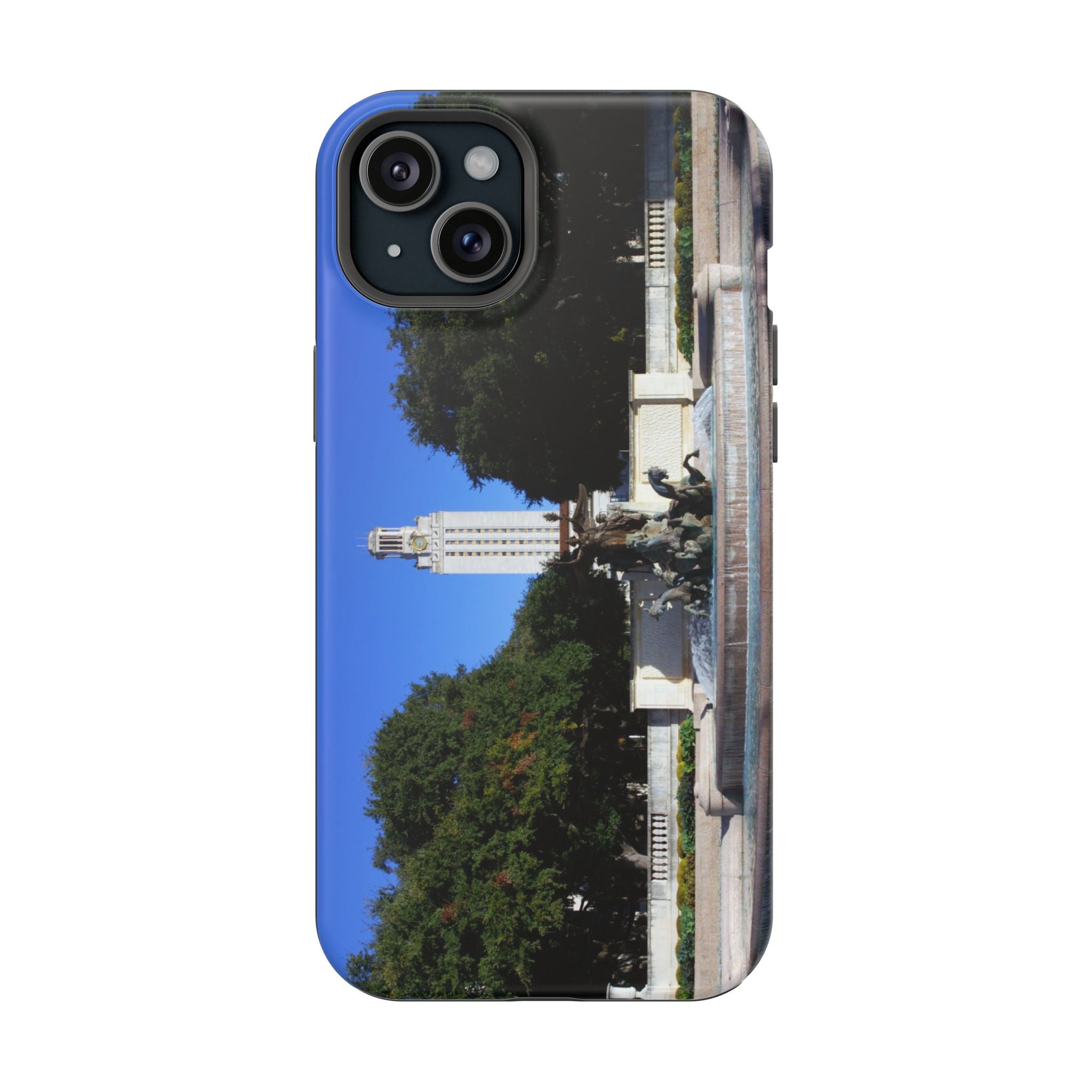 Iphone MagSafe Case - Littlefield Fountain, Texas Longhorns - My Blu Horizon