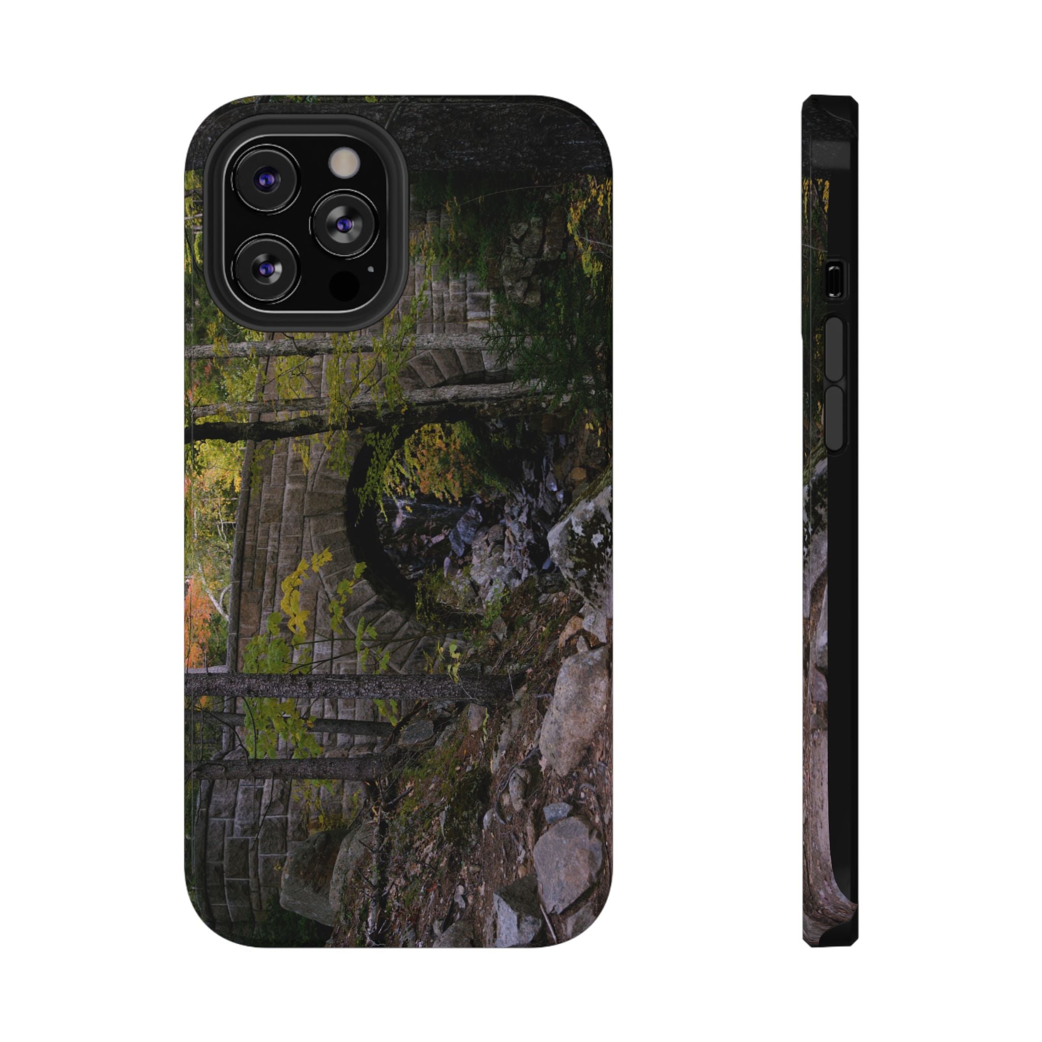 Phone Case | Waterfall Bridge Summer | Acadia National Park | My Blu Horizon