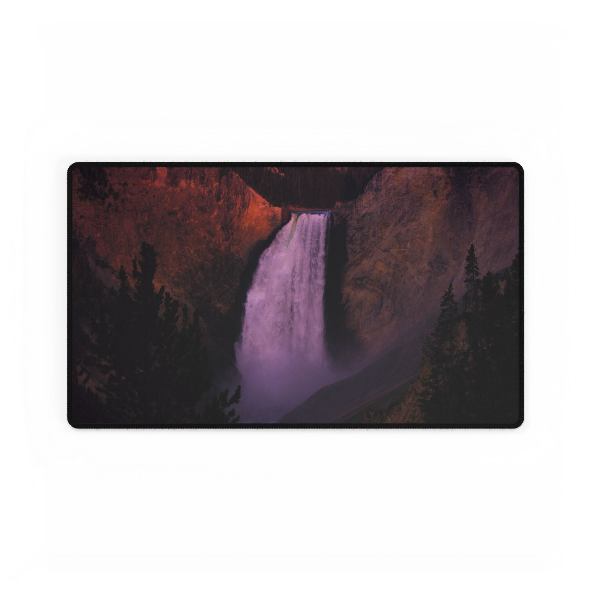 Premium Mouse Pad or  Desk Mat | Lower Falls Sunrise | Yellowstone National Park | My Blu Horizon