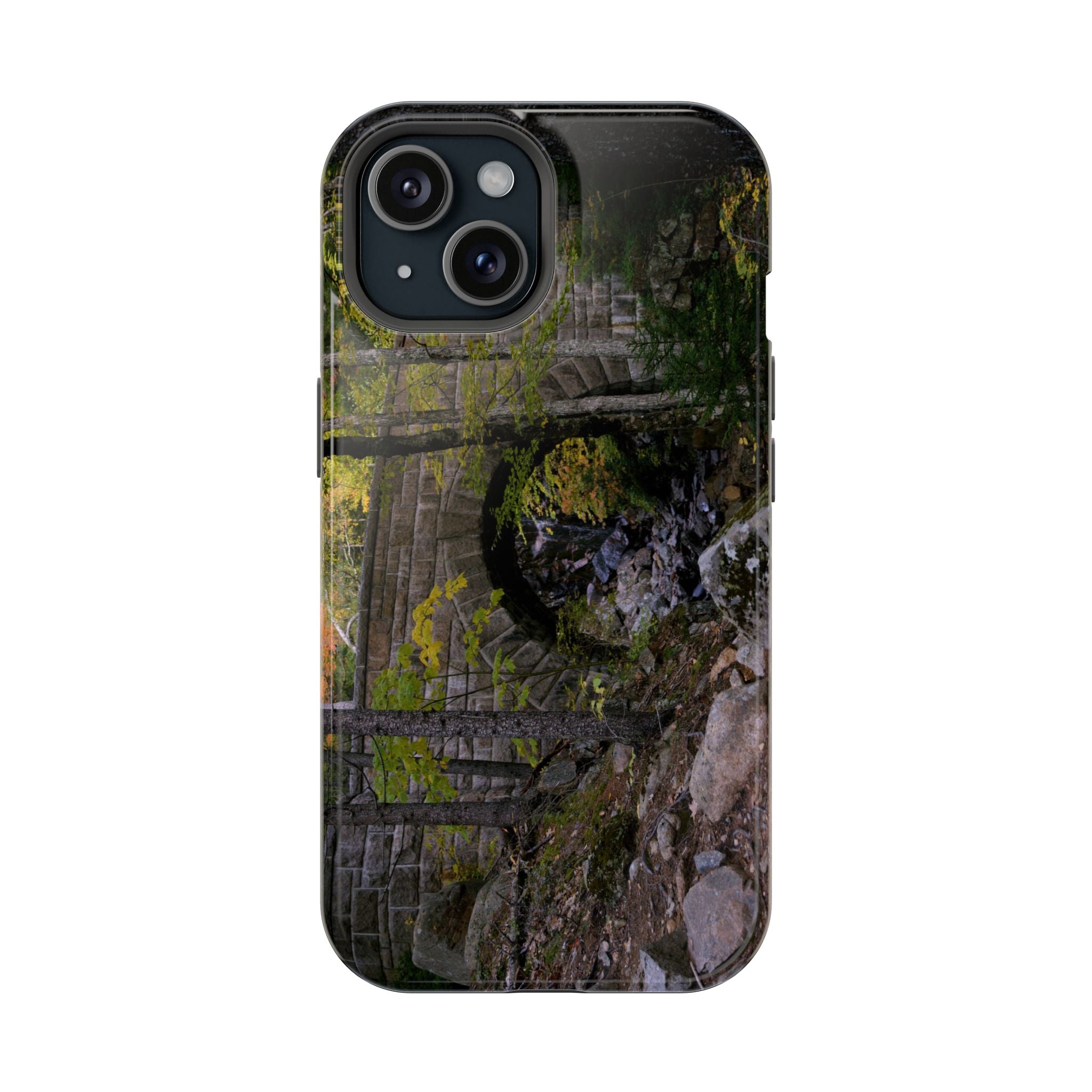 Iphone MagSafe Case - Waterfall Bridge, Acadia - My Blu Horizon