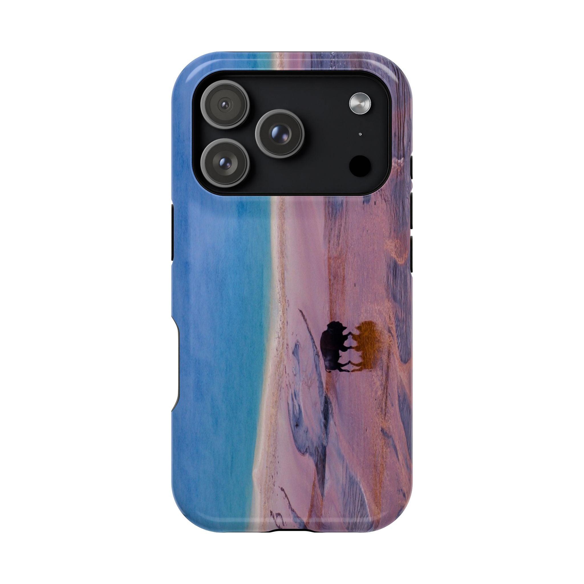 Phone Case - Bison and Grand Prismatic Spring, Yellowstone - My Blu Horizon