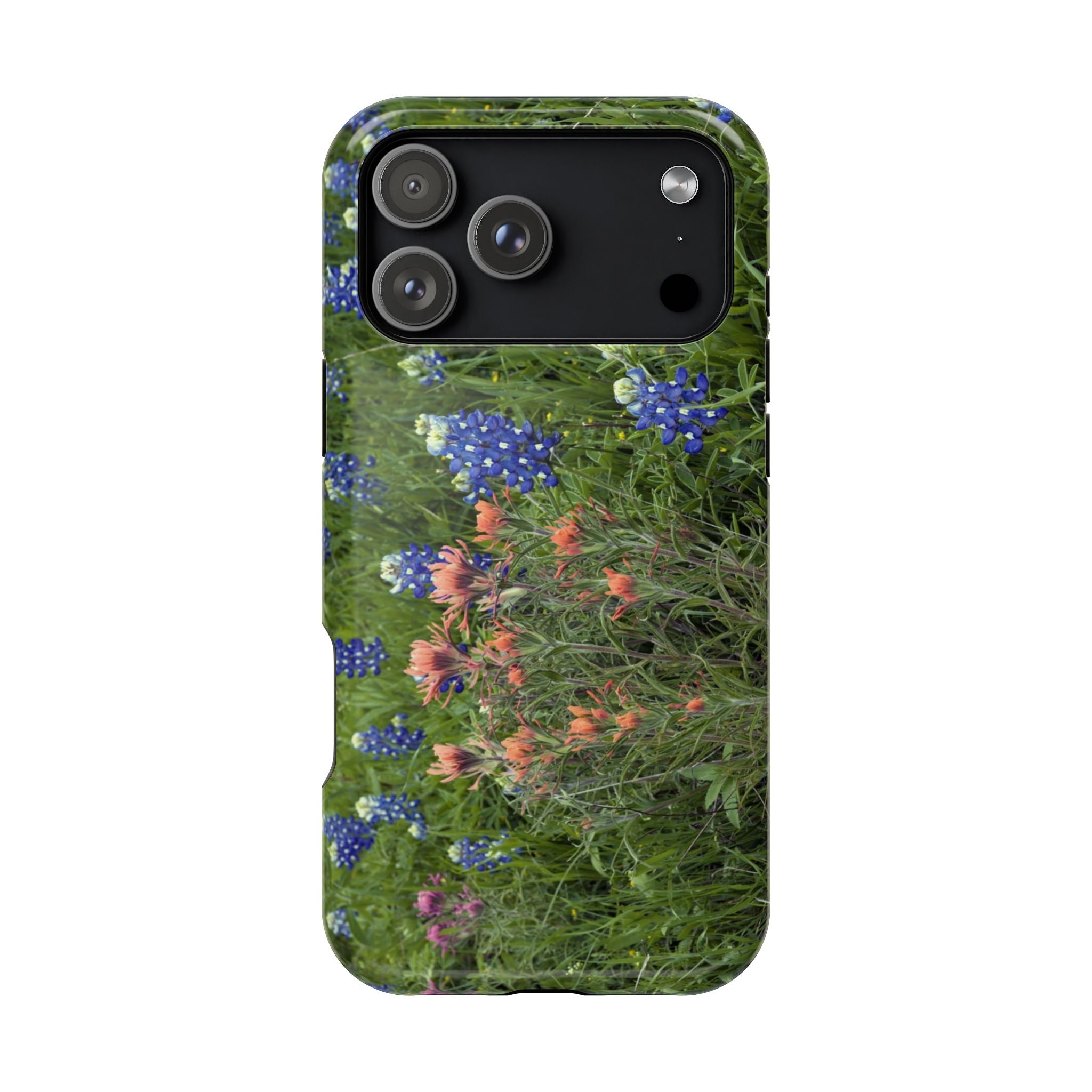 Iphone MagSafe Case - Bluebonnets and Indian Paintbrushes - My Blu Horizon