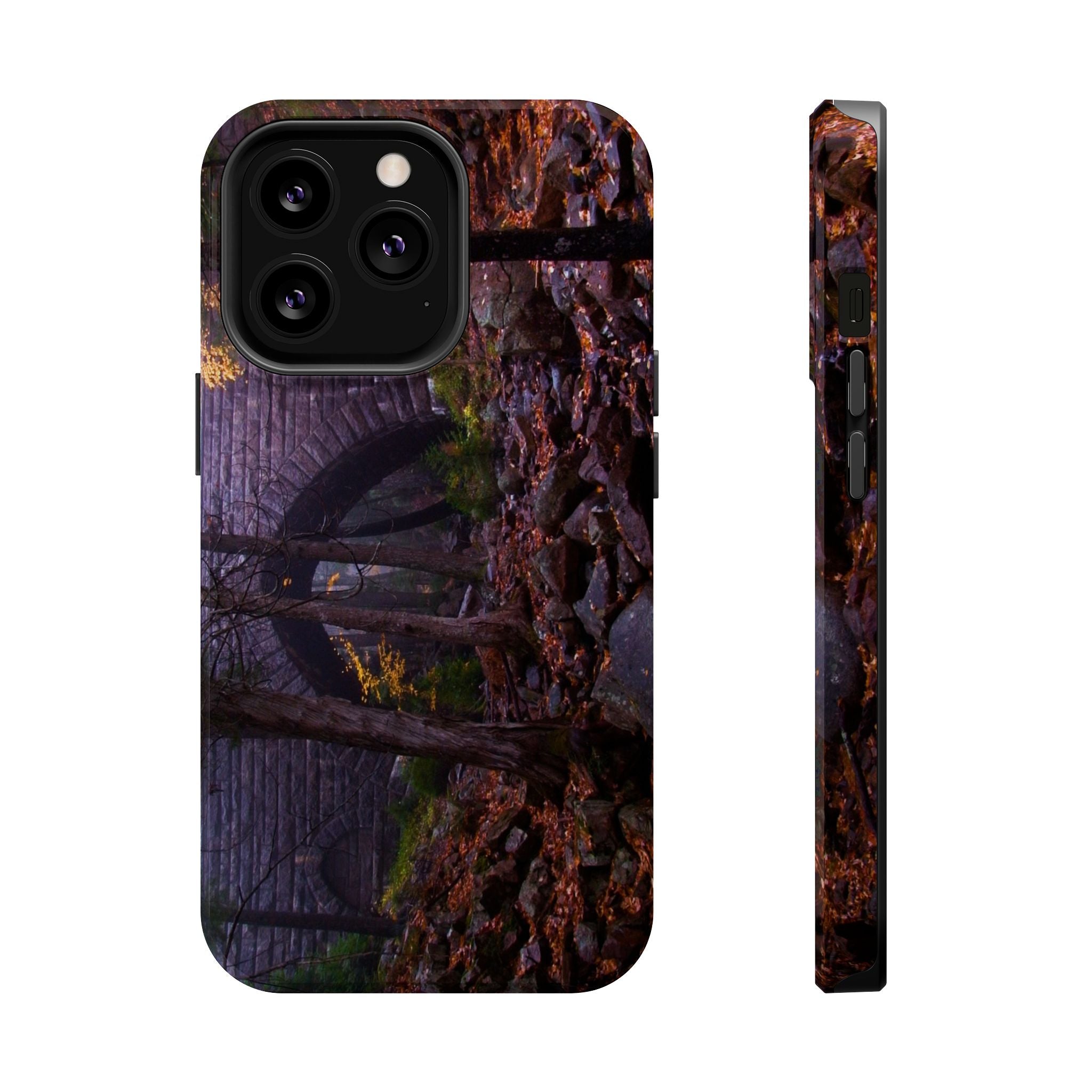 Iphone MagSafe Case - Hemlock Bridge Leaf Peeping, Acadia  - My Blu Horizon