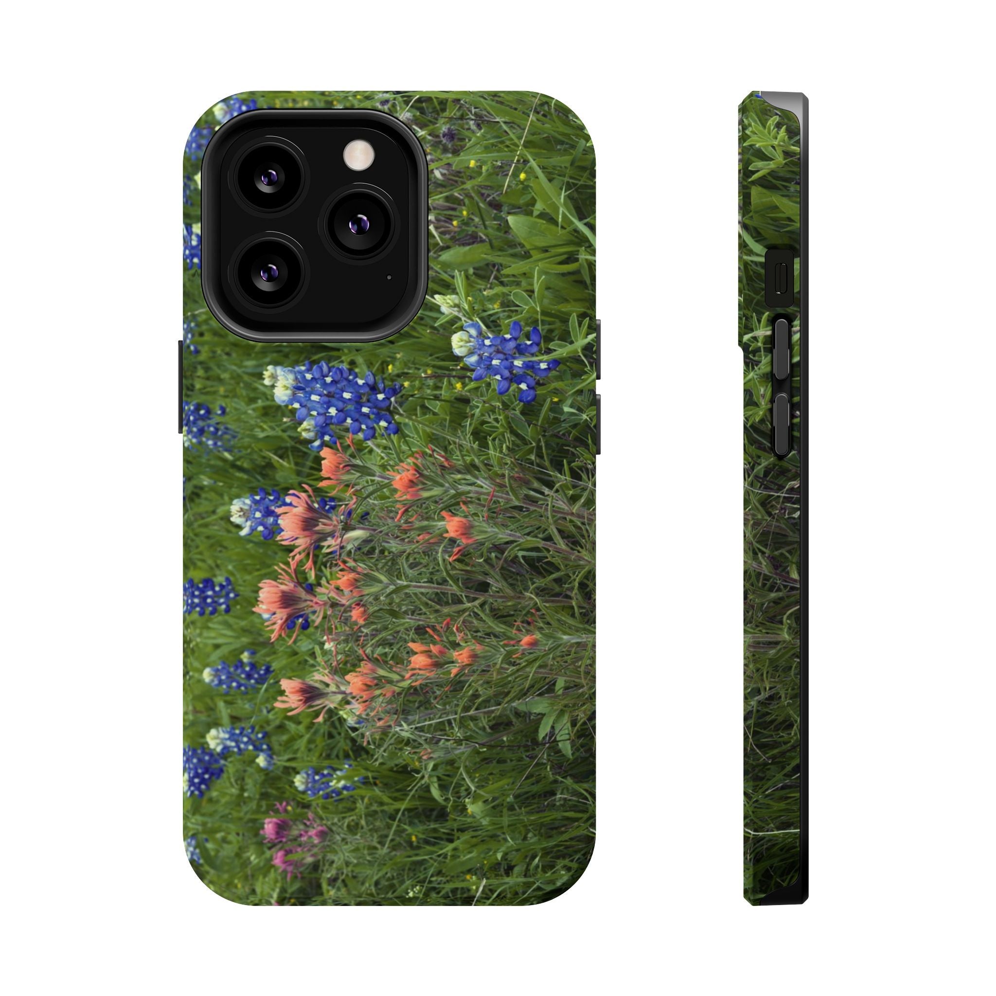 Iphone MagSafe Case - Bluebonnets and Indian Paintbrushes - My Blu Horizon