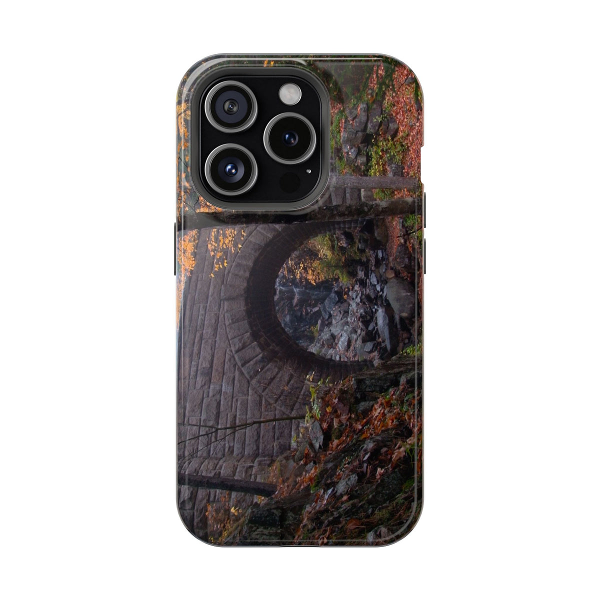 Phone Case  | Waterfall Bridge Fall | Acadia National Park | My Blu Horizon