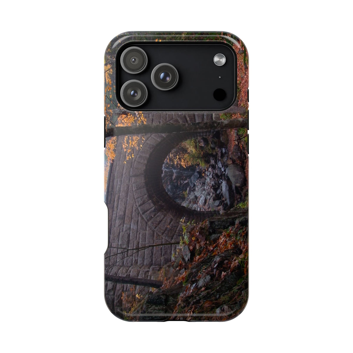 Phone Case  | Waterfall Bridge Fall | Acadia National Park | My Blu Horizon
