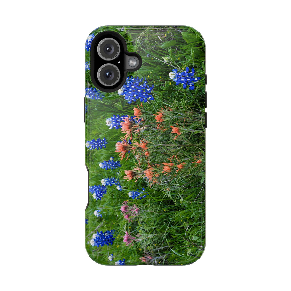iPhone MagSafe Case | Texas Bluebonnets and Peach Indian Paintbrushes | My Blu Horizon