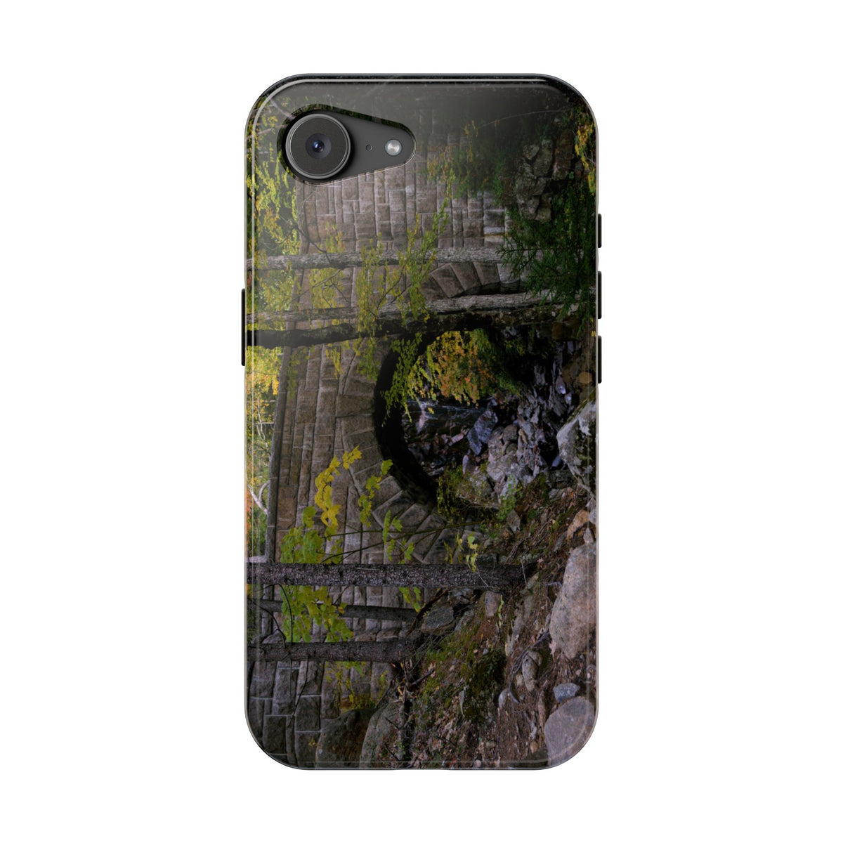 Phone Case | Waterfall Bridge Summer | Acadia National Park | My Blu Horizon