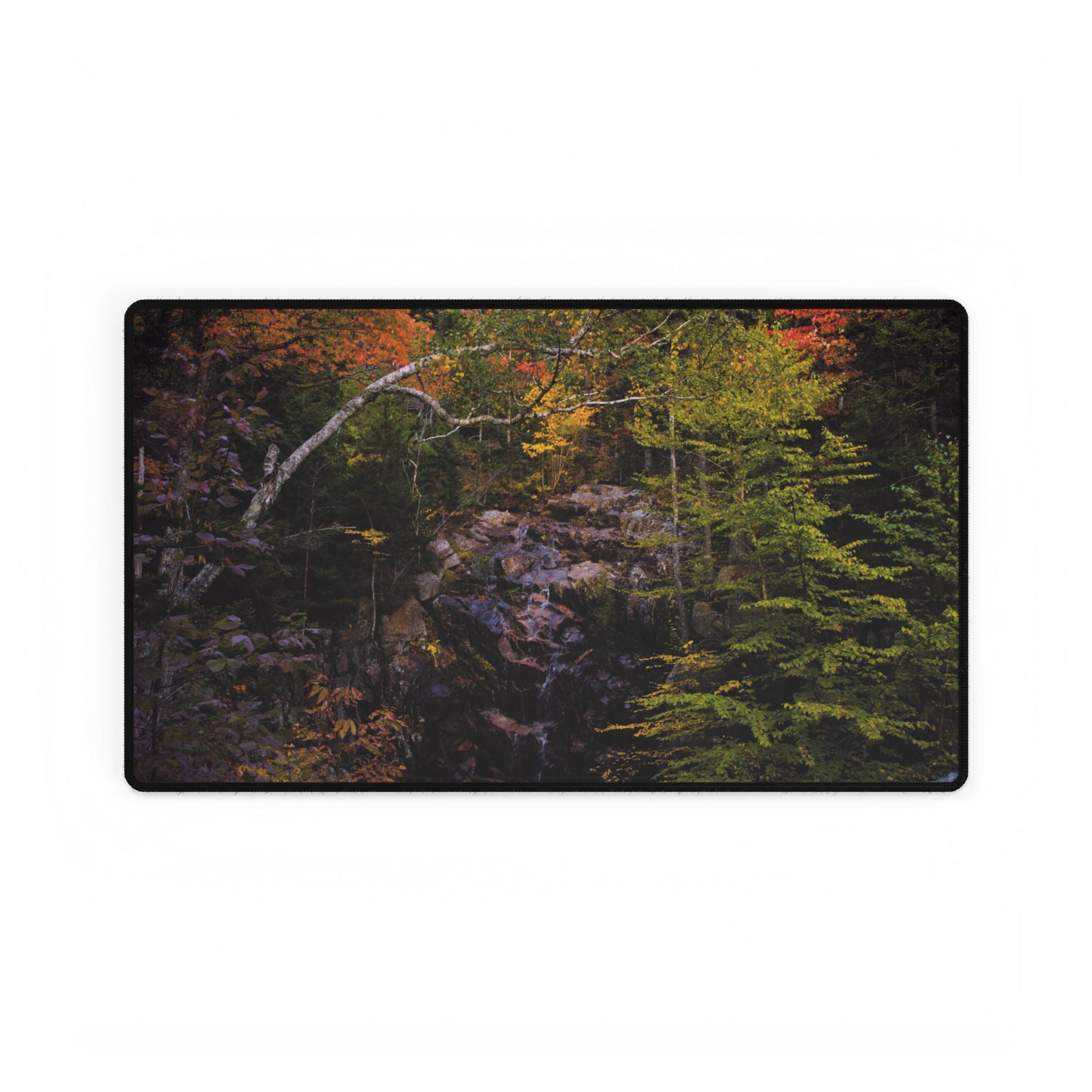 Mouse Pad or Desk Mat | Hadlock Falls  | Acadia National Park | My Blu Horizon