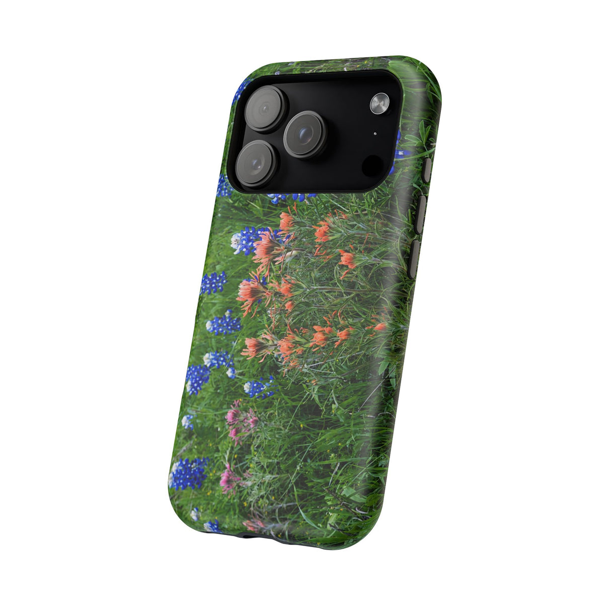iPhone MagSafe Case | Texas Bluebonnets and Peach Indian Paintbrushes | My Blu Horizon