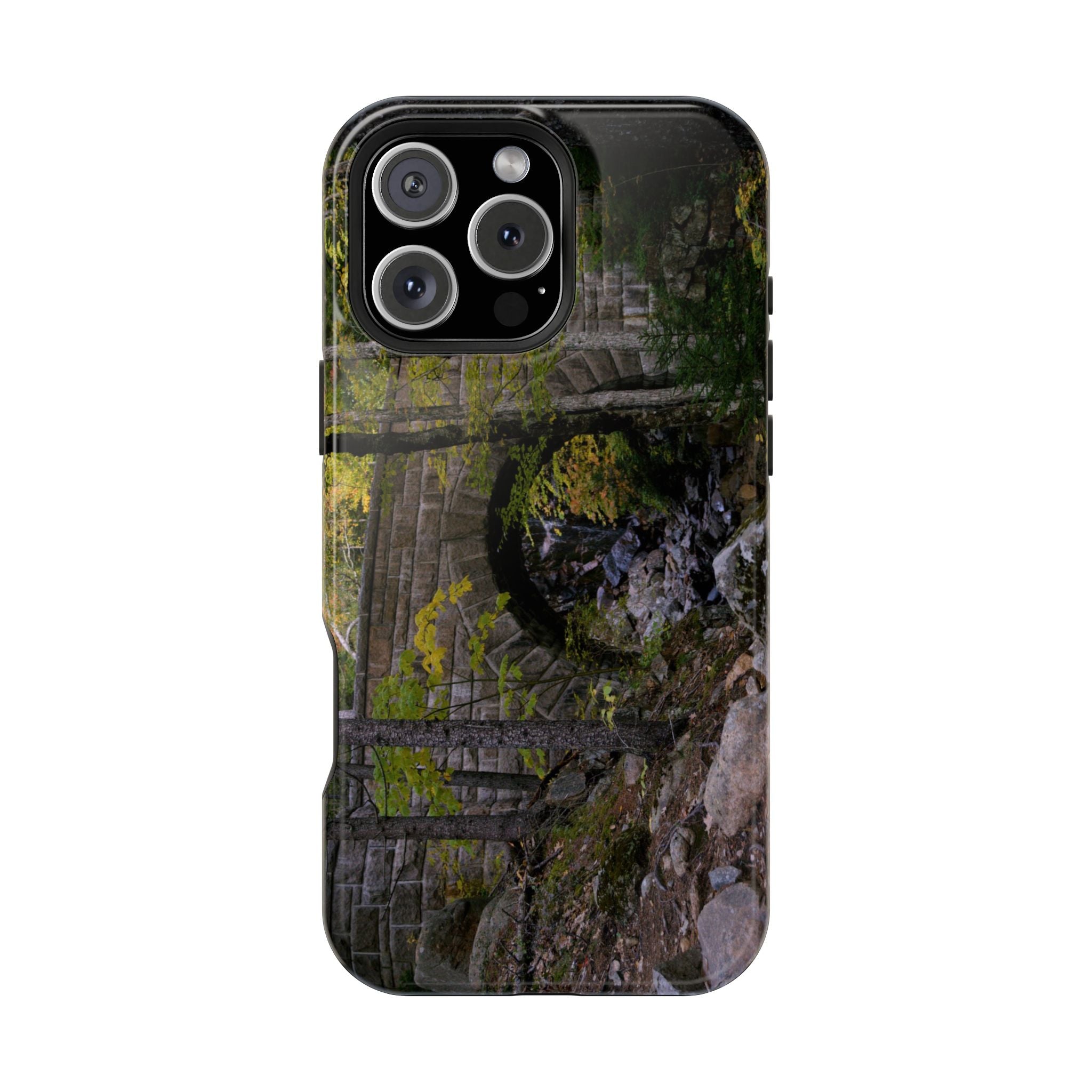 Phone Case | Waterfall Bridge Summer | Acadia National Park | My Blu Horizon