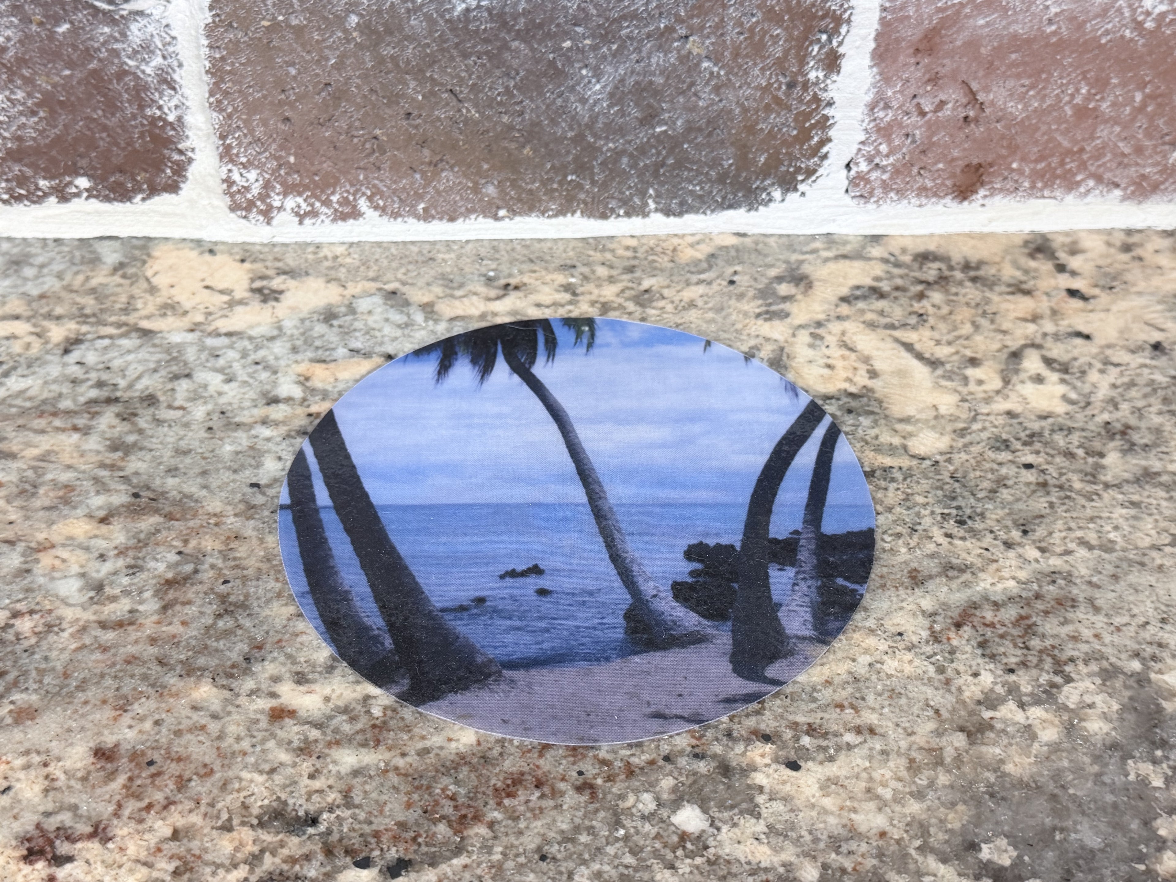 Silicone Jar Opener — Hawaiian Beach & Palm Trees | My Blu Horizon Kitchen Collection