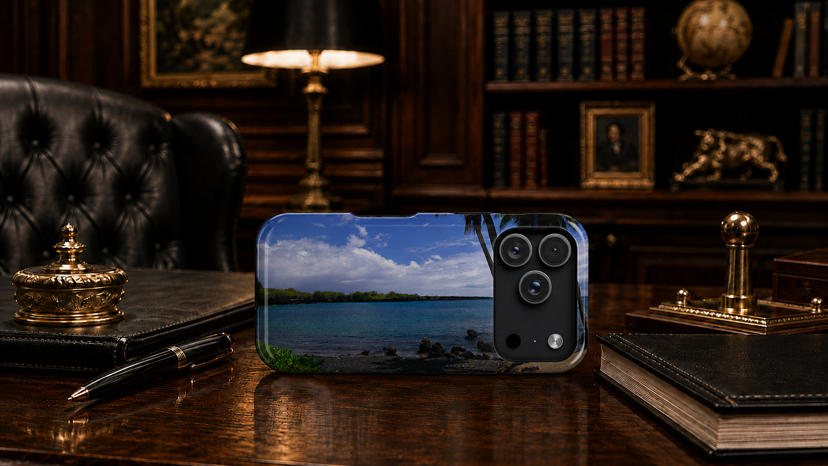 iPhone MagSafe Case | Big Island Black Sand and Blue Ocean | Hawaii | My Blu Horizon