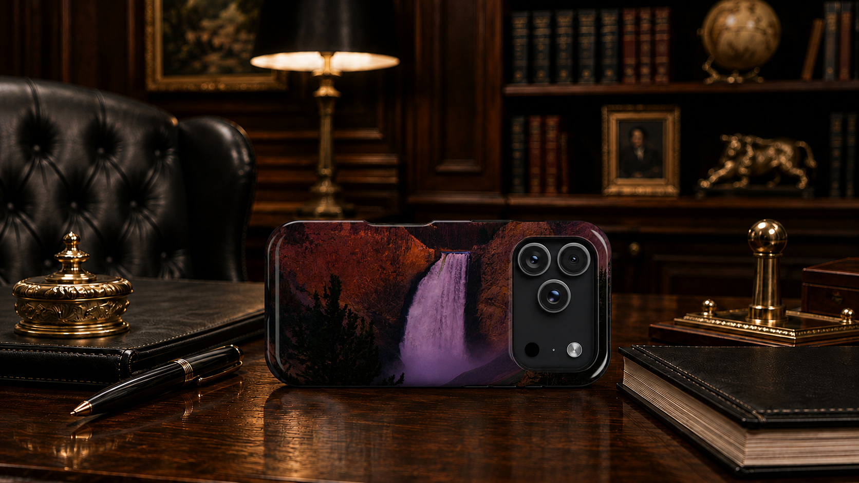 iPhone MagSafe Case | Lower Falls Sunrise | Yellowstone National Park | My Blu Horizon